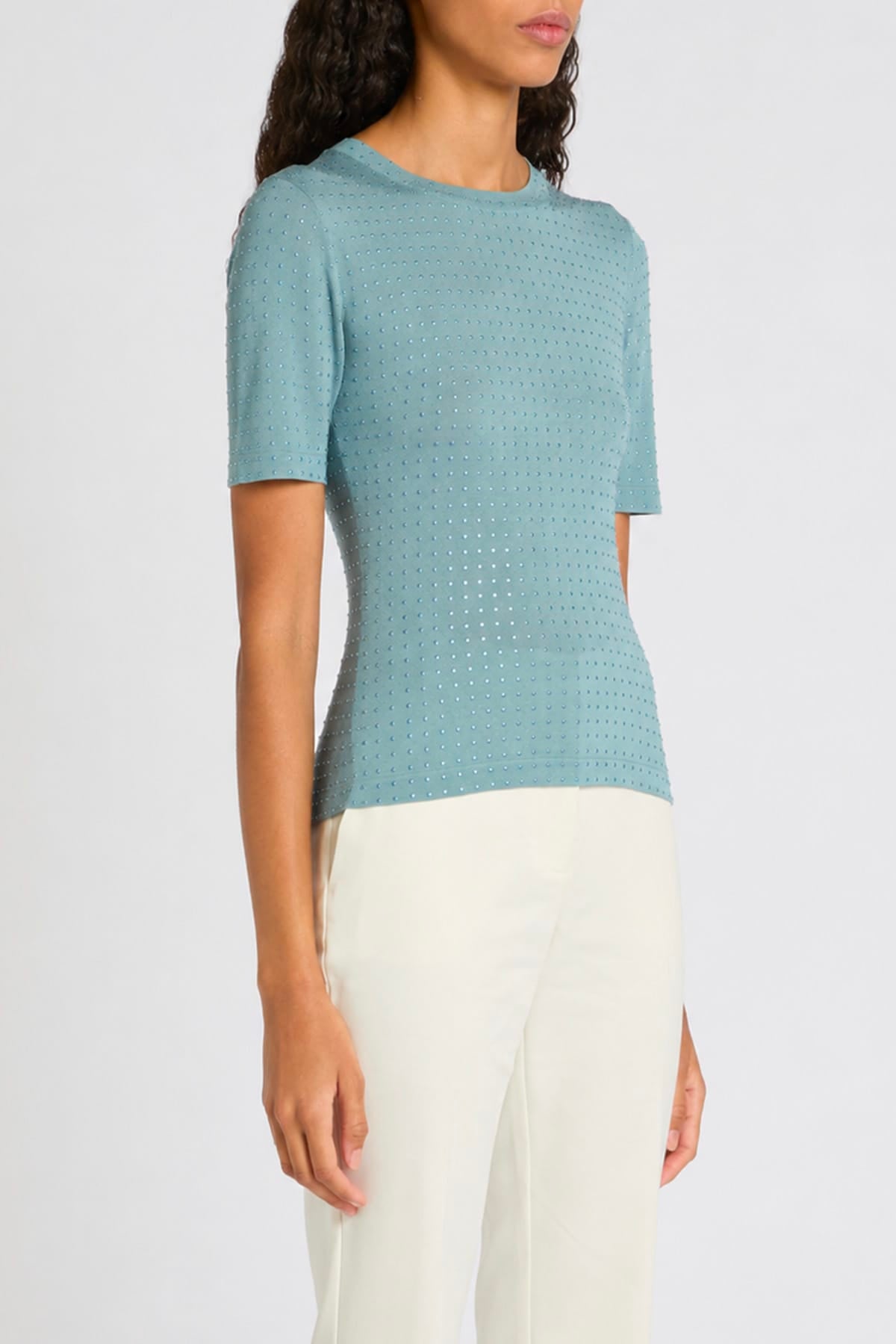 MARELLA MAGLIA-CANOTTIERA-TOP  Maglia azzurra donna Marella Mllpacche