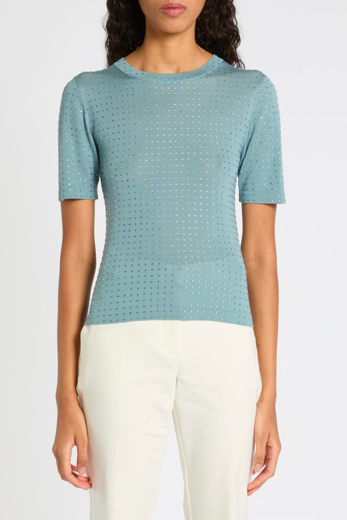 MARELLA MAGLIA-CANOTTIERA-TOP  AZZURRO / XXS Maglia azzurra donna Marella Mllpacche