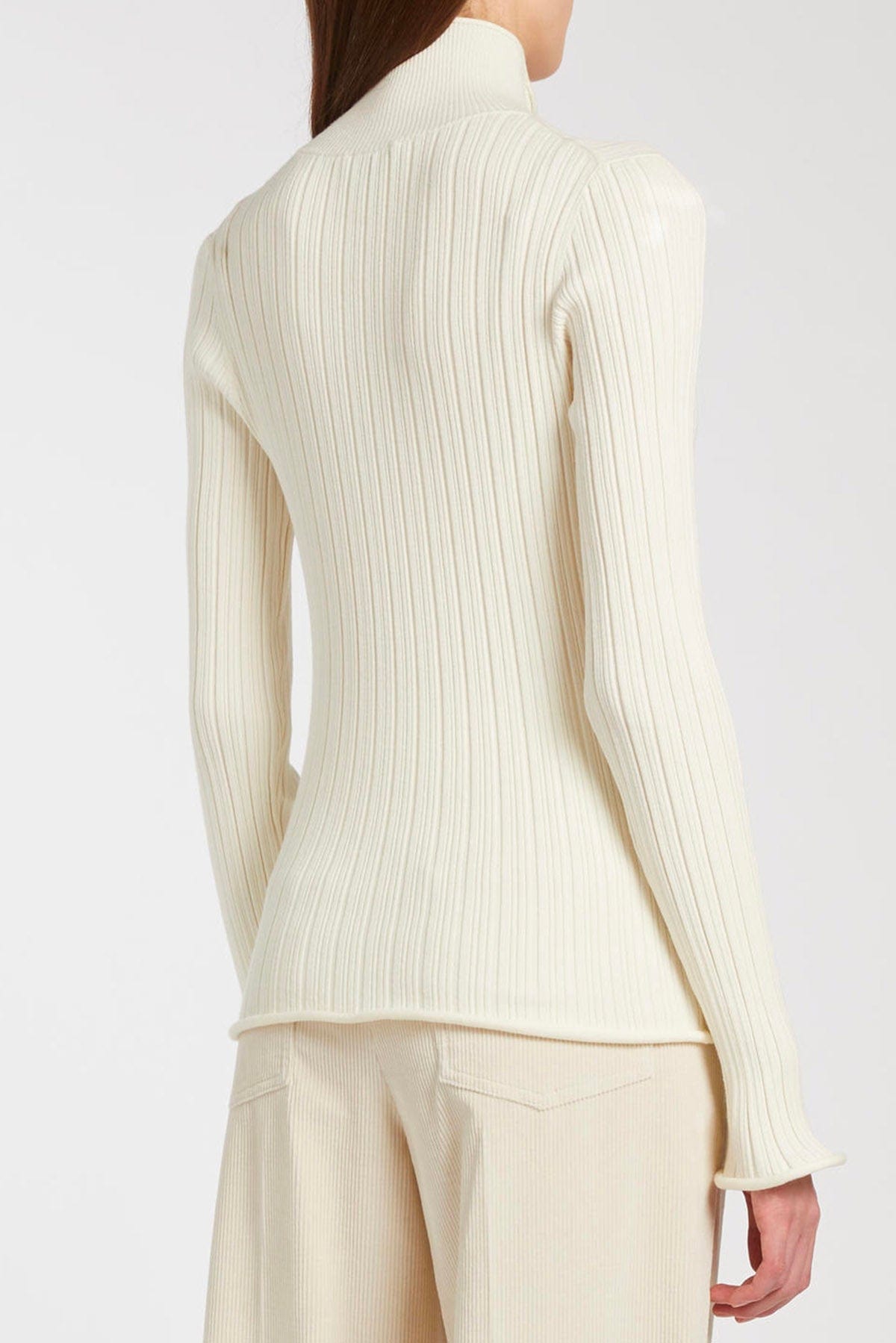 MARELLA MAGLIA-CANOTTIERA-TOP  BIANCO / XXS Maglia con collo alto Marella Iato