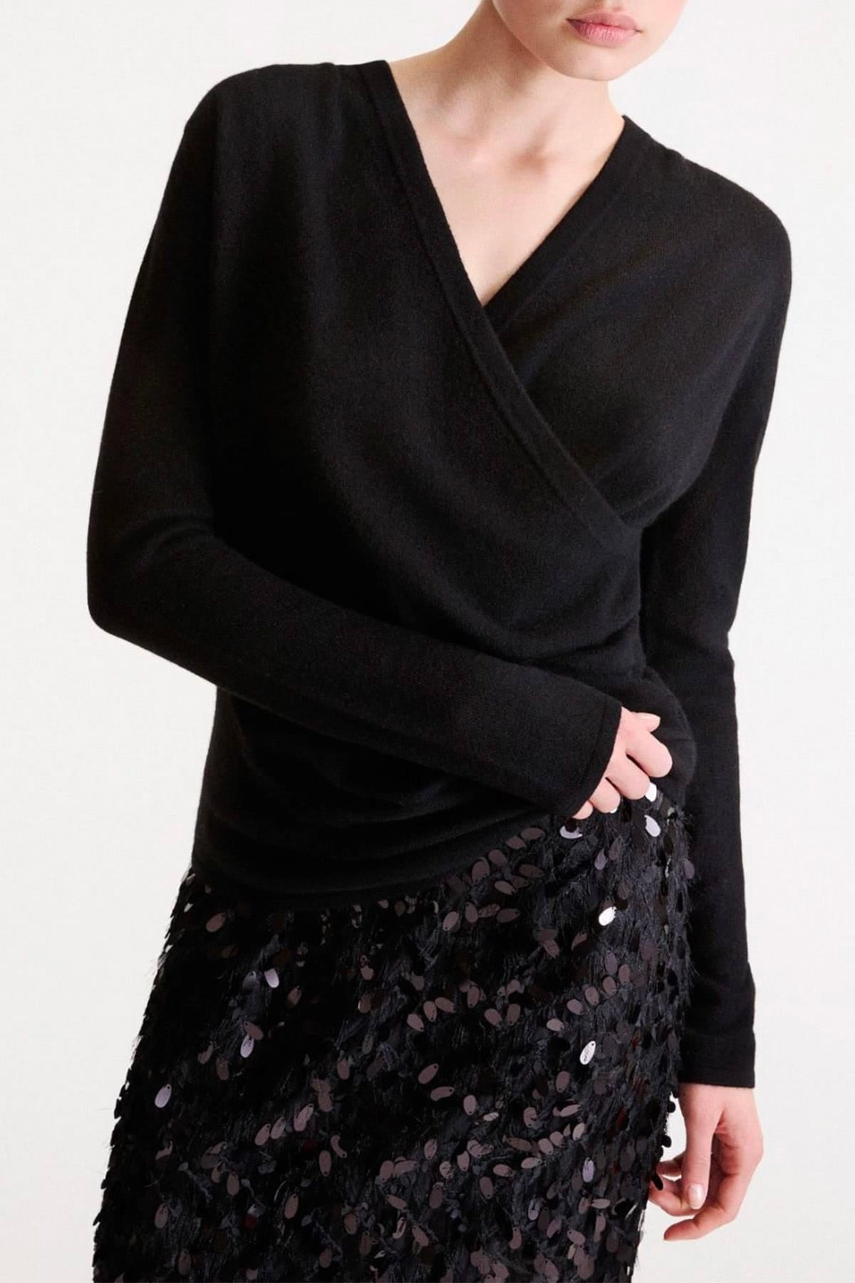 MARELLA MAGLIA-CANOTTIERA-TOP  Maglia con scollo a v in cashmere donna Marella Mllvallo