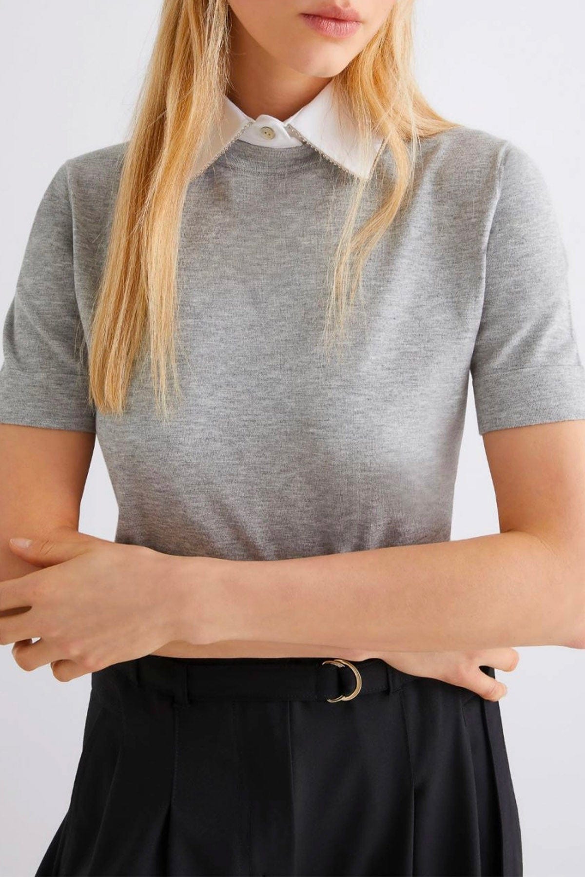 MARELLA MAGLIA-CANOTTIERA-TOP  GRIGIO / XXS Maglia donna Marella Accorta