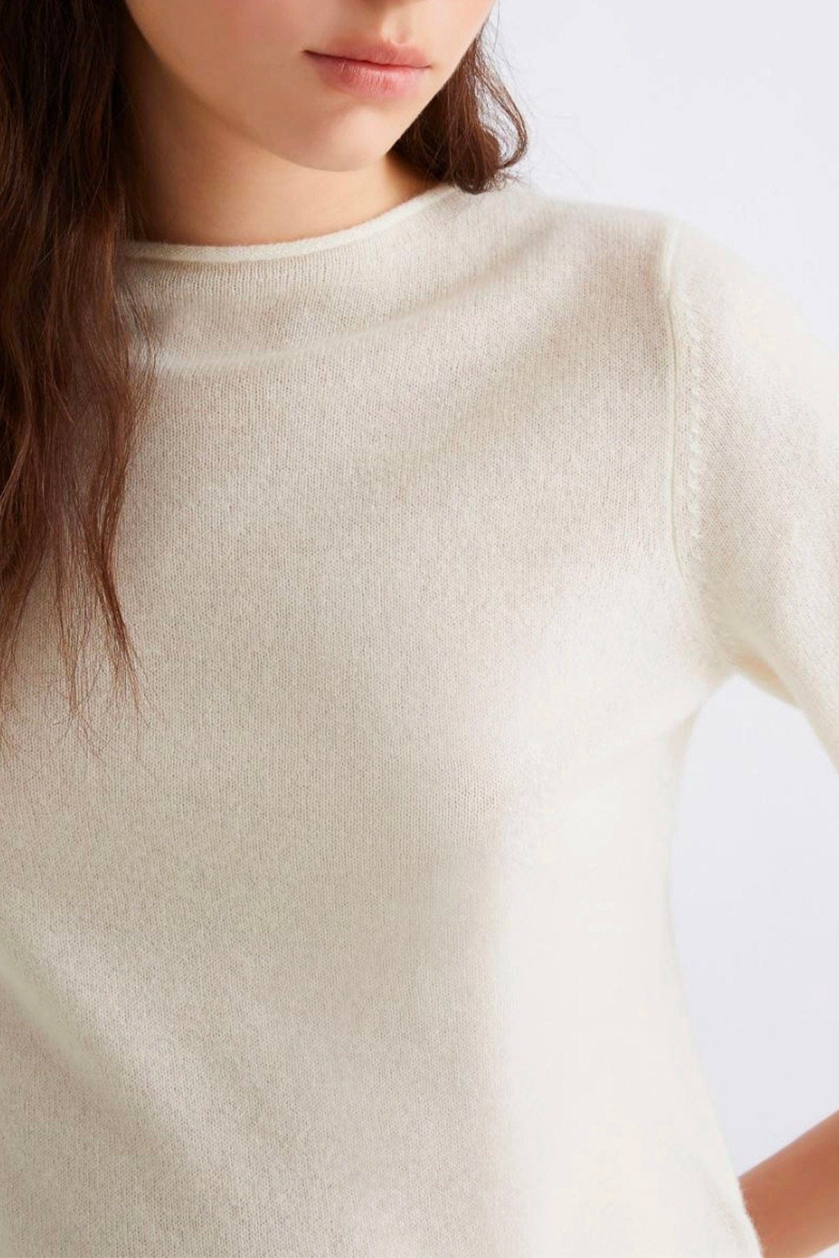 MARELLA MAGLIA-CANOTTIERA-TOP  BIANCO / XXS Maglia in cashmere donna Marella Manto