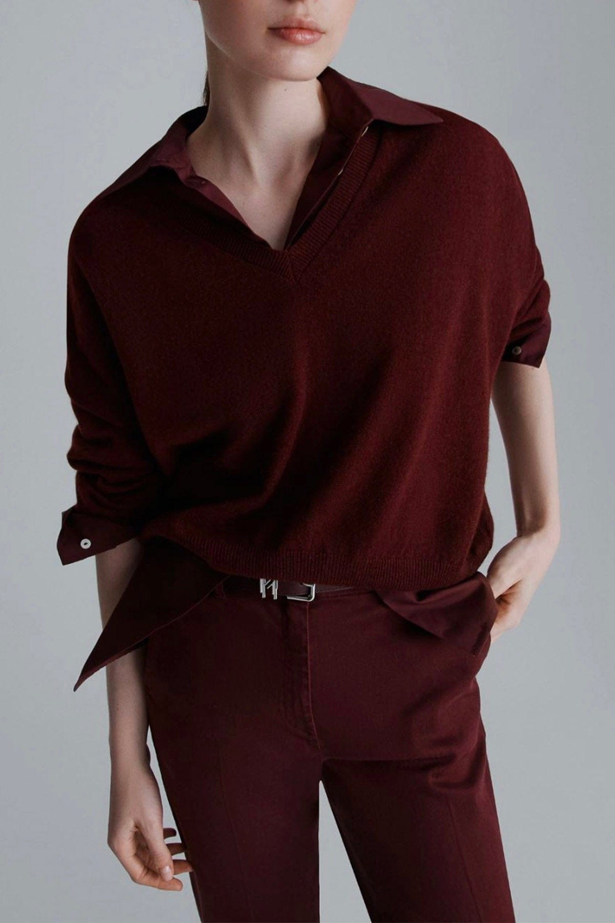 MARELLA MAGLIA-CANOTTIERA-TOP  Maglia in cashmere donna Marella Monochrome Rame
