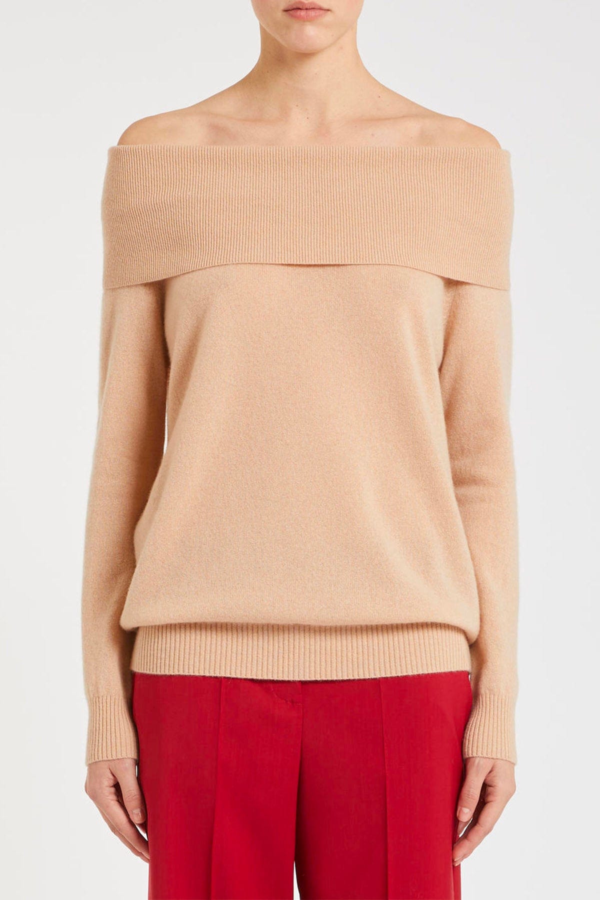 MARELLA MAGLIA-CANOTTIERA-TOP  ROSA CIPRIA / XXS Maglia in cashmere collo alto donna Marella Febo