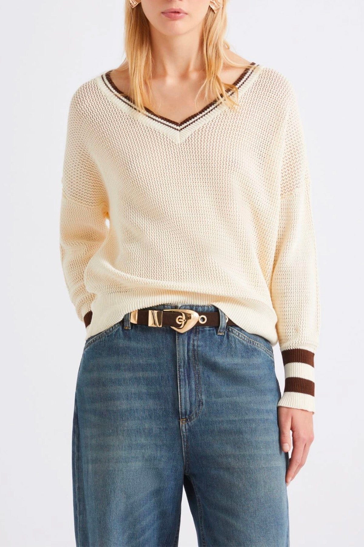 MARELLA MAGLIA-CANOTTIERA-TOP  Maglia in cotone donna Marella Festoso