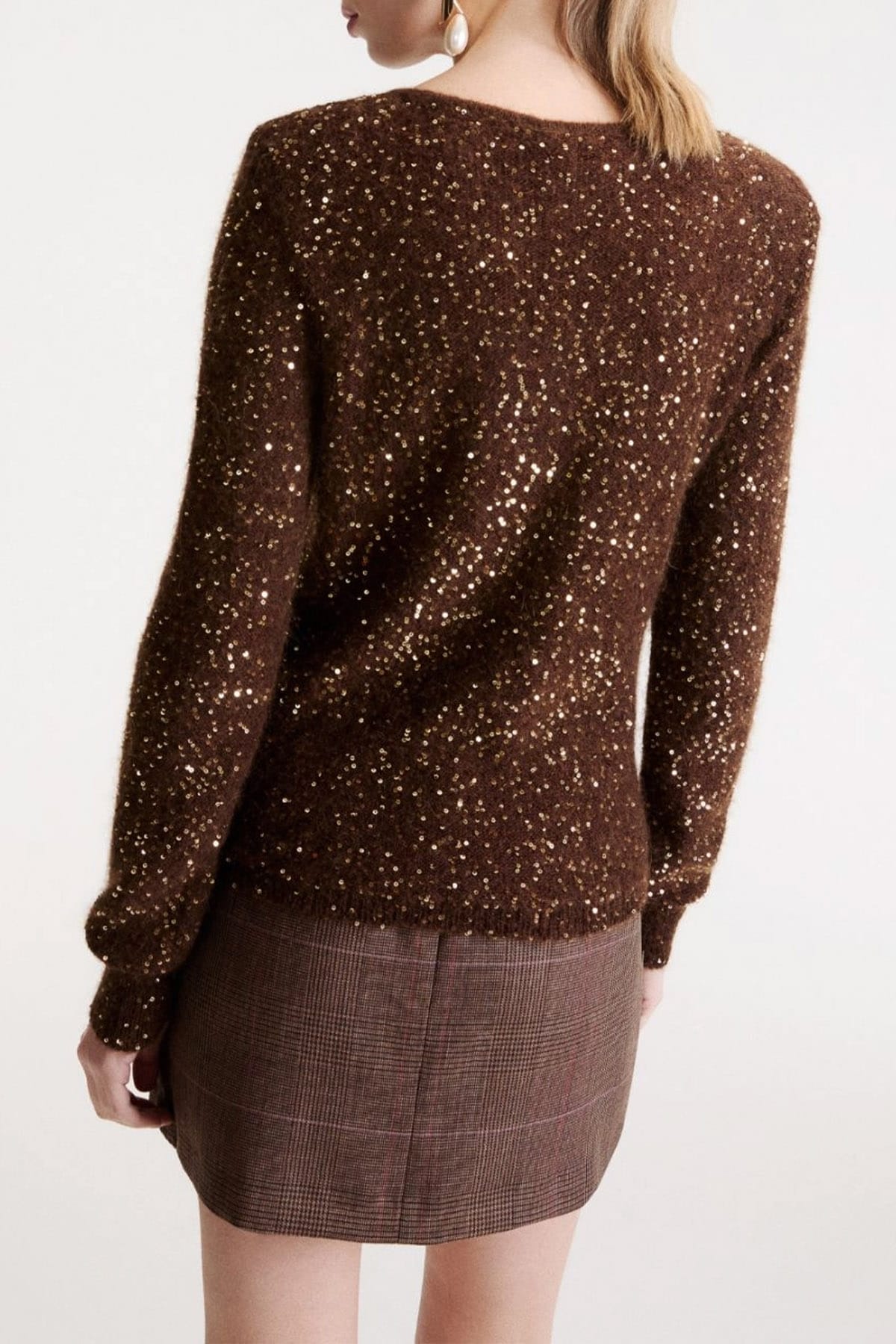 MARELLA MAGLIA-CANOTTIERA-TOP  Maglia in filato di alpaca con paillettes donna Marella Mllacacia