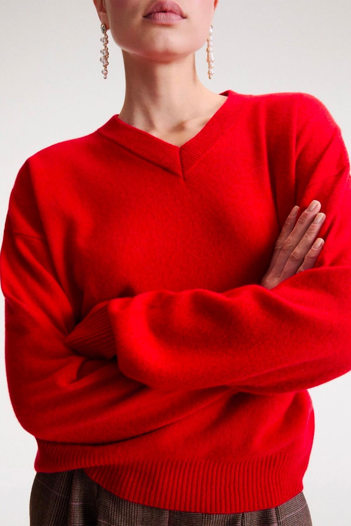MARELLA MAGLIA-CANOTTIERA-TOP  ROSSO / XXS Maglia in filato di cashmere donna Marella Mllbuono