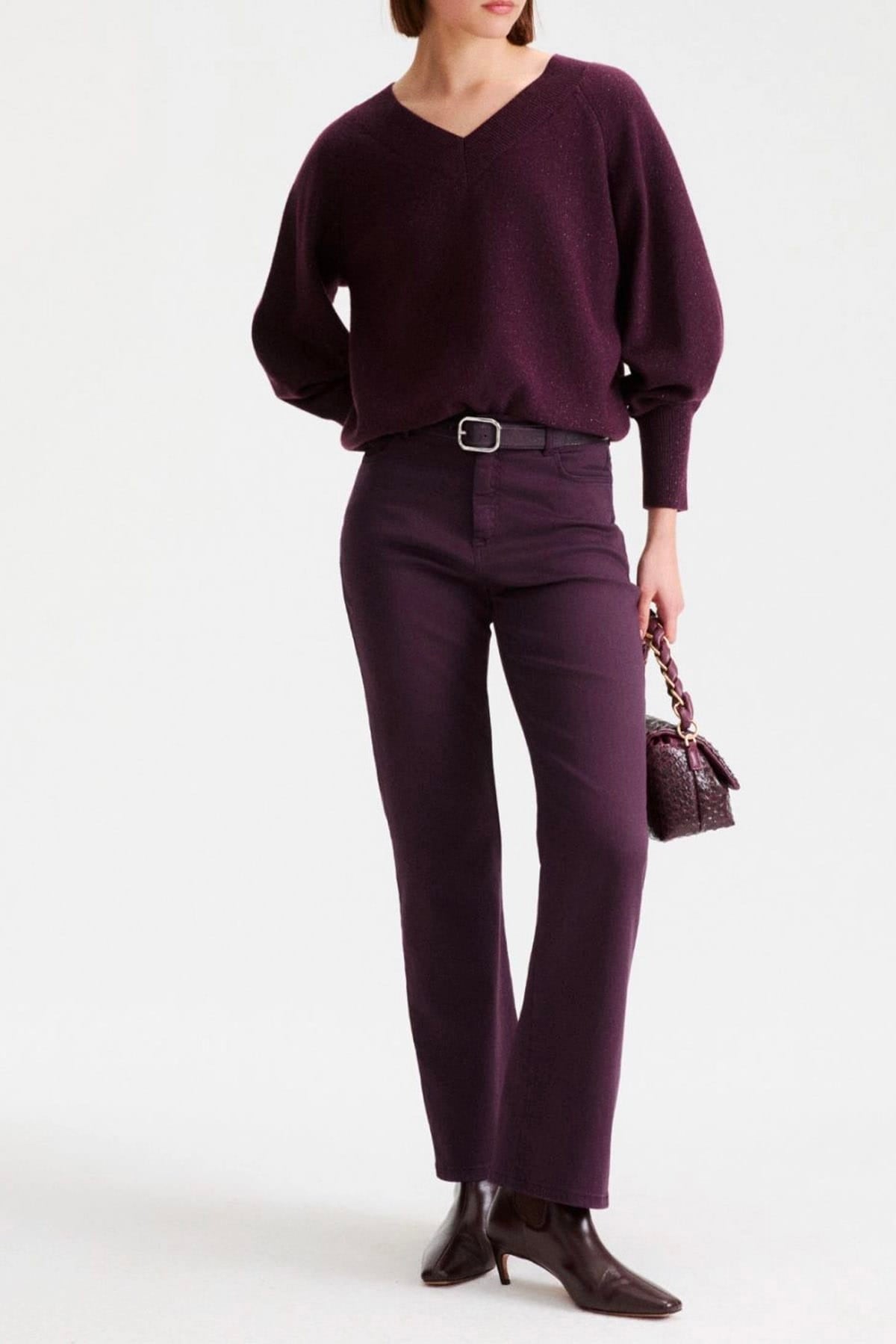 MARELLA MAGLIA-CANOTTIERA-TOP  Maglia in lana con scollo a V Marella Mlldoppia