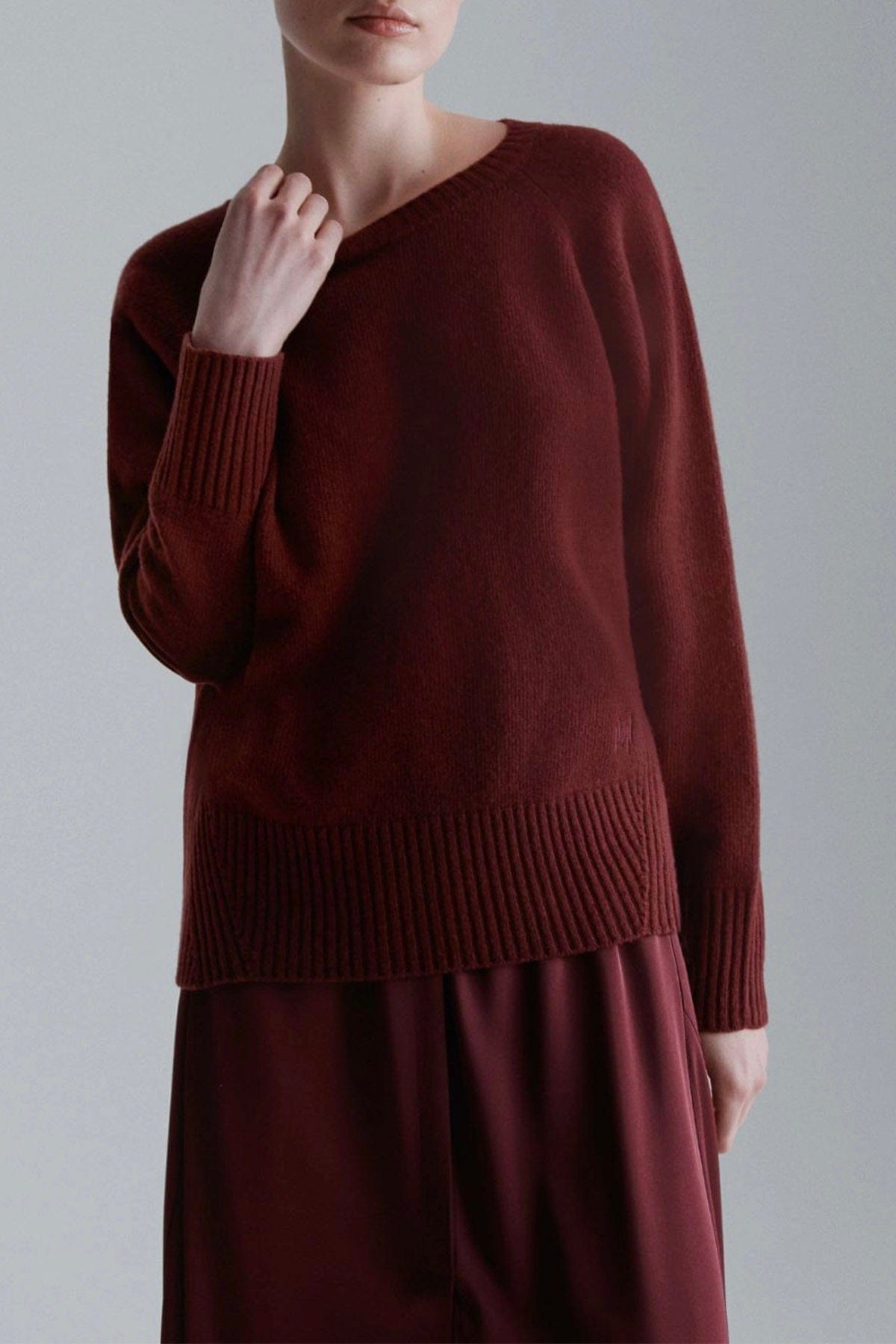 MARELLA MAGLIA-CANOTTIERA-TOP  BORDEAUX / XXS Maglia in lana donna Marella Monochrome Celia