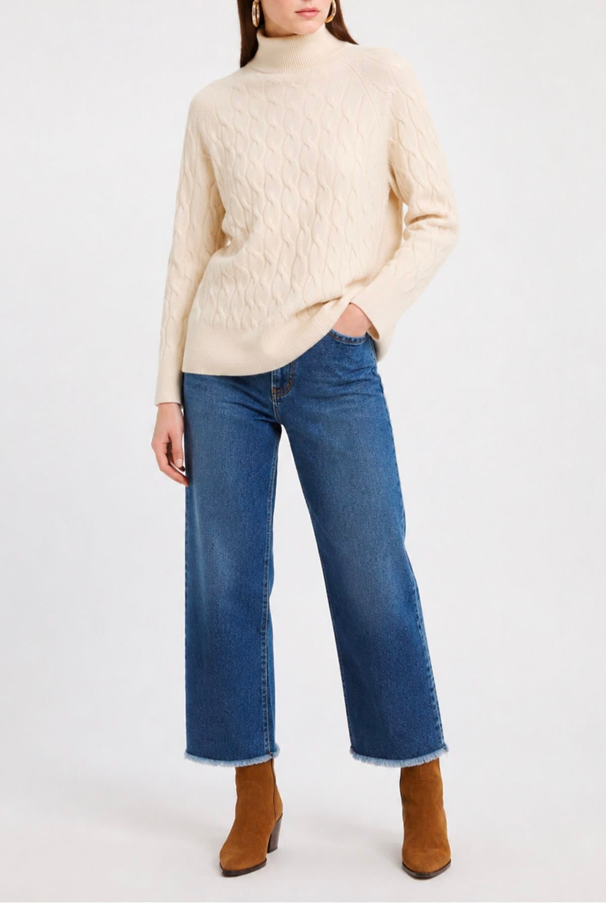 MARELLA MAGLIA-CANOTTIERA-TOP  Maglia in lana e cashmere collo alto donna Marella Mlsgattoni