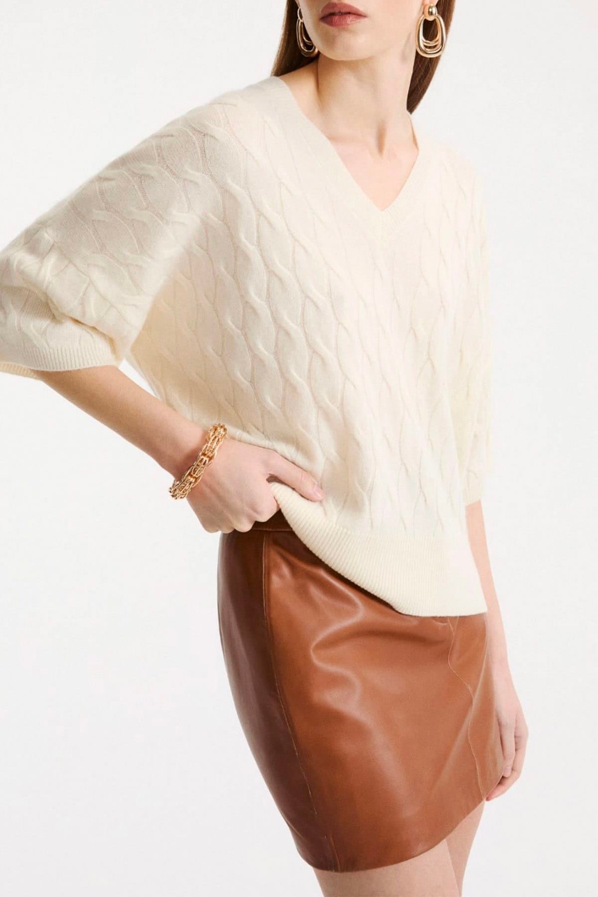 MARELLA MAGLIA-CANOTTIERA-TOP  Maglia over donna crema Marella Mlsvespa