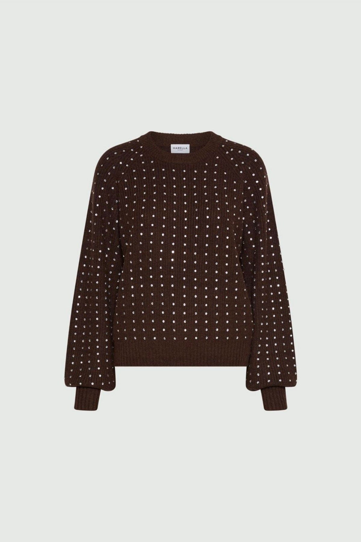 MARELLA MAGLIA-CANOTTIERA-TOP  MARRONE / XXS Maglia in lana donna Marella Todi