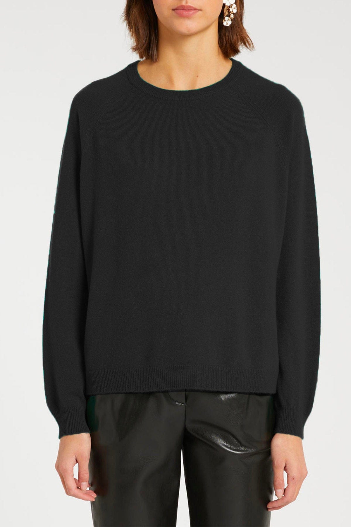 MARELLA MAGLIA-CANOTTIERA-TOP  NERO / XXS Maglia in cashmere donna Marella Tesa