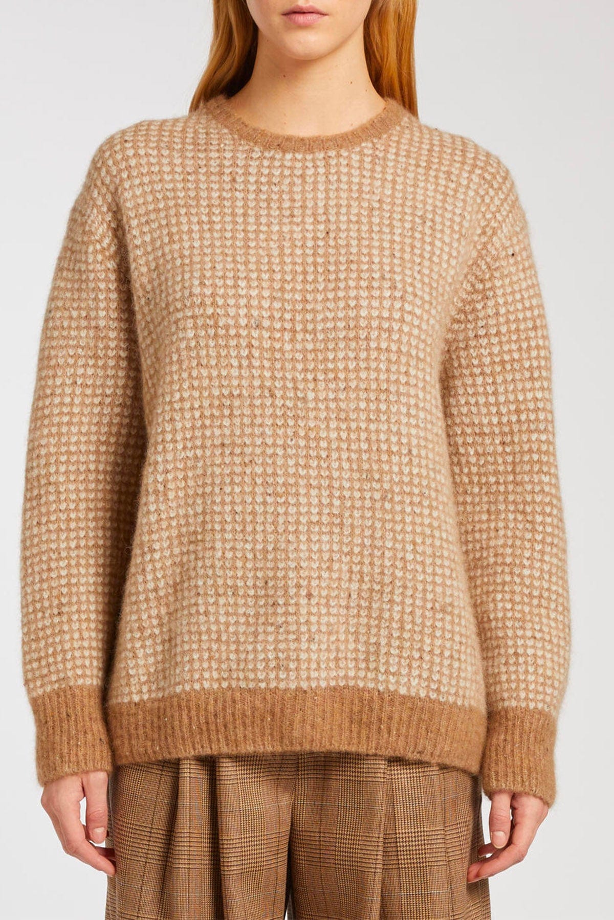 MARELLA MAGLIA-CANOTTIERA-TOP  NOCCIOLA/PANNA / XXS Maglia donna Marella Jonny