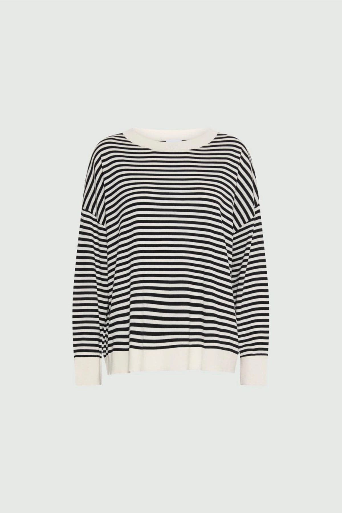 MARELLA MAGLIA-CANOTTIERA-TOP  PANNA / BLU / XXS Maglia rigata donna Marella Giara