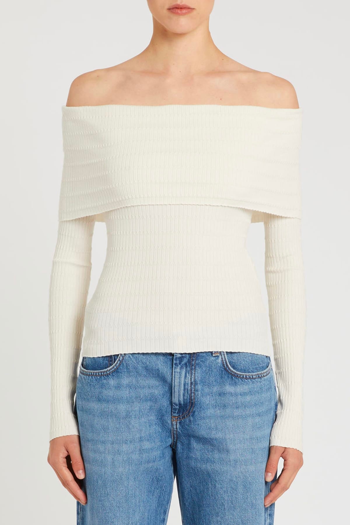 MARELLA MAGLIA-CANOTTIERA-TOP  PANNA / XXS Maglia donna Marella Mllaquila