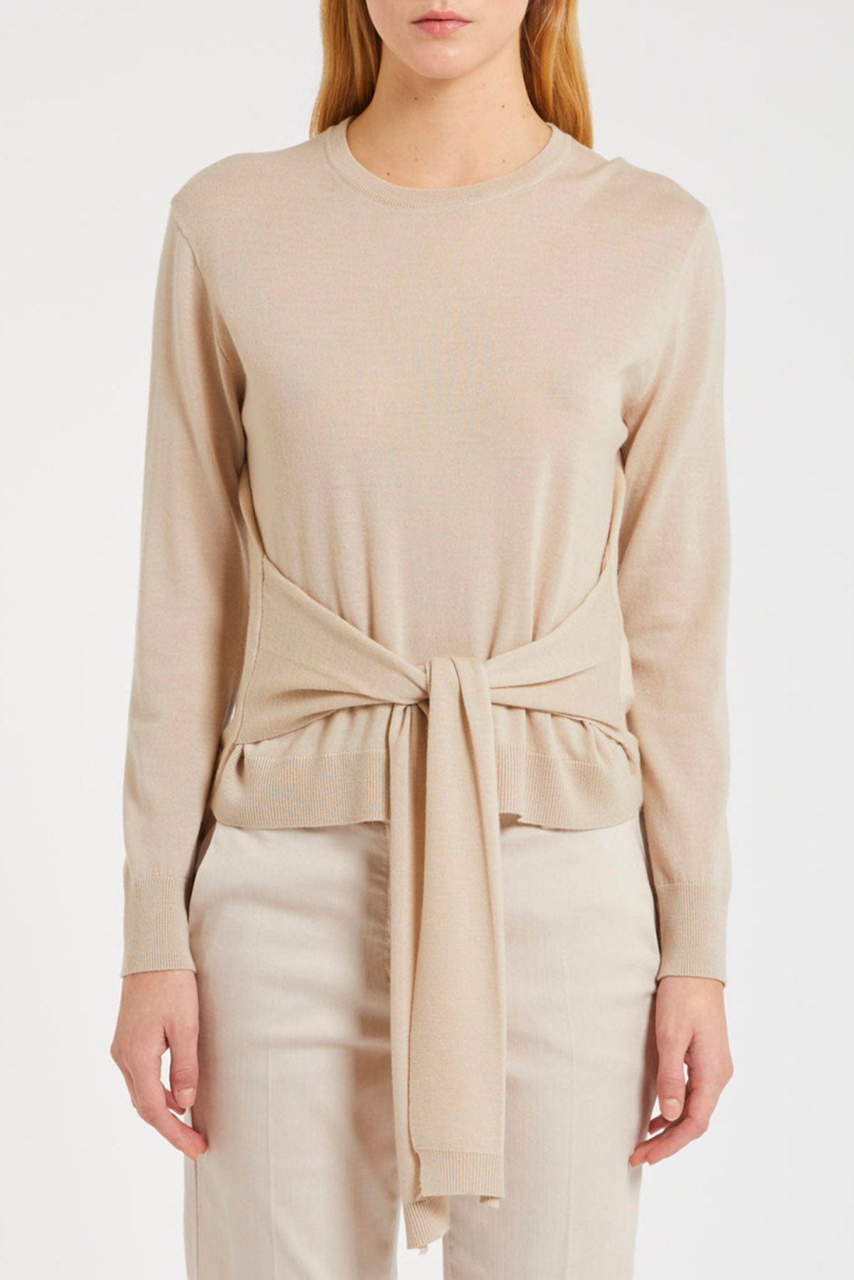 MARELLA MAGLIA-CANOTTIERA-TOP  PANNA / XXS Maglia in lana donna Marella Monochrome Ciop