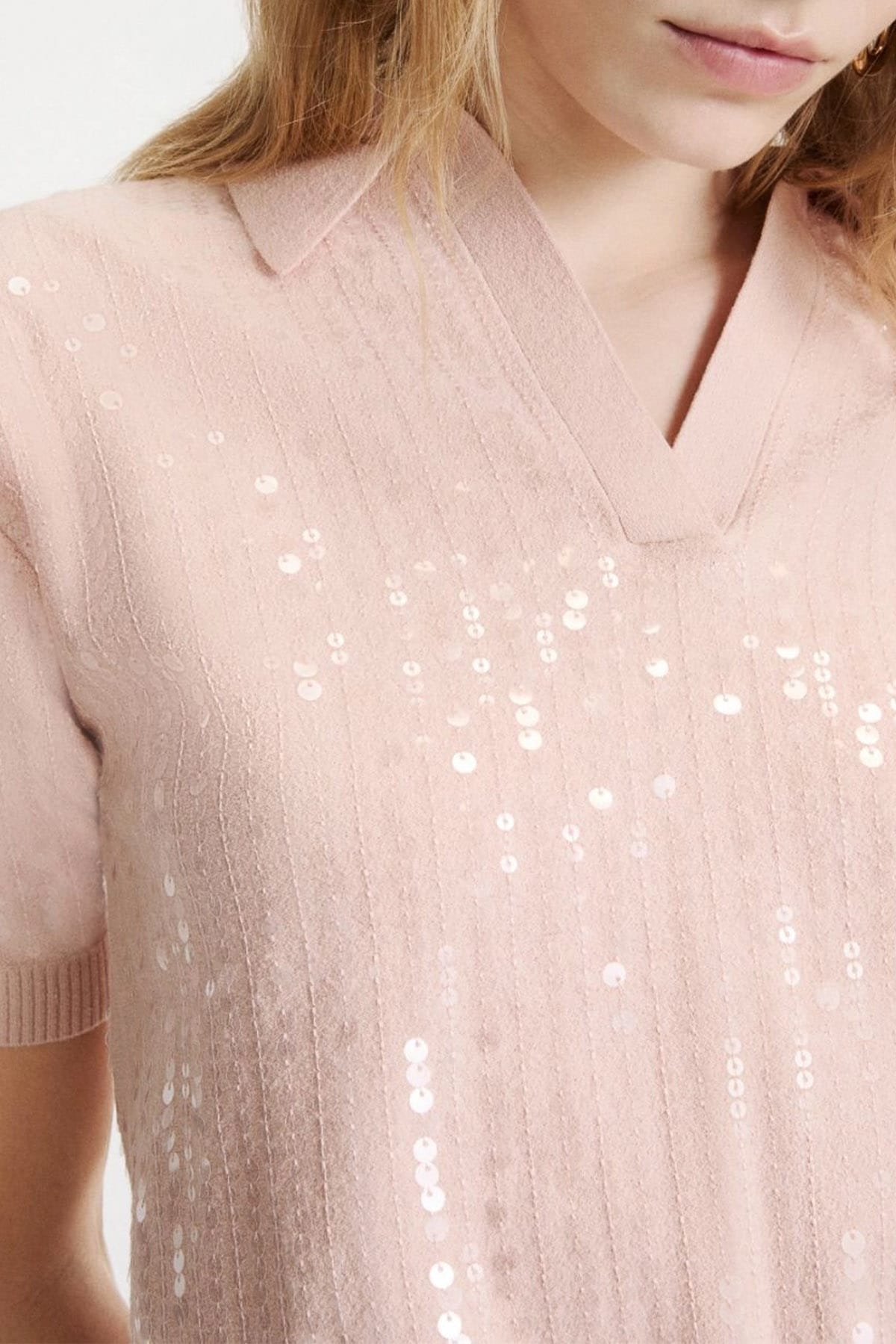 MARELLA MAGLIA-CANOTTIERA-TOP  ROSA CIPRIA / XXS Polo in maglia donna Marella Mlsavocado