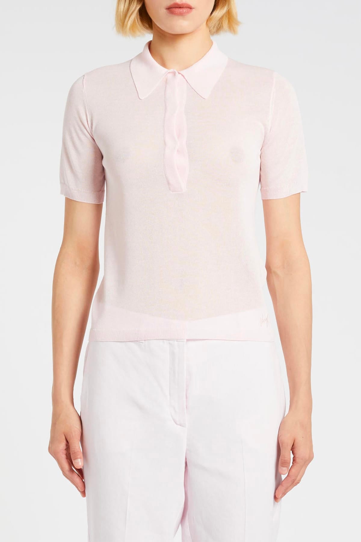 MARELLA MAGLIA-CANOTTIERA-TOP  ROSA / XXS Polo in maglia donna Marella Monochrome Mlmalcamo