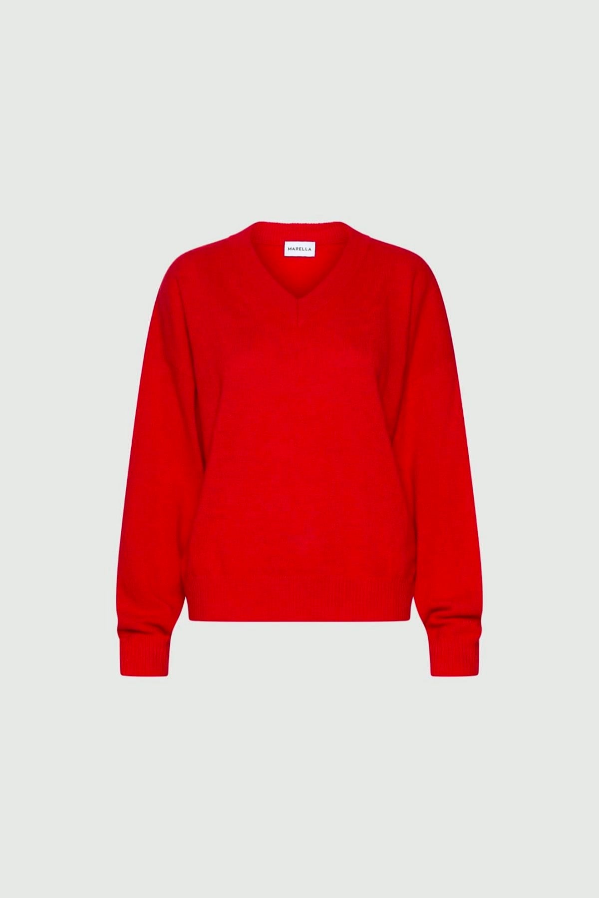 MARELLA MAGLIA-CANOTTIERA-TOP  ROSSO / XXS Maglia in filato di cashmere donna Marella Mllbuono