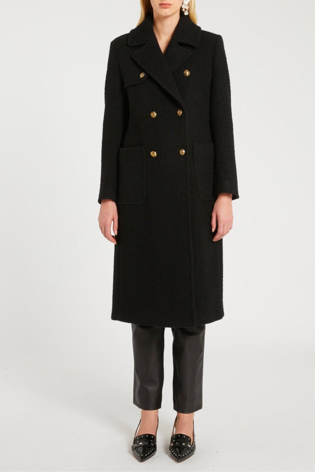 MARELLA MANTELLO-MANTELLA  NERO / 34 cappotto nero donna Marella Domizia