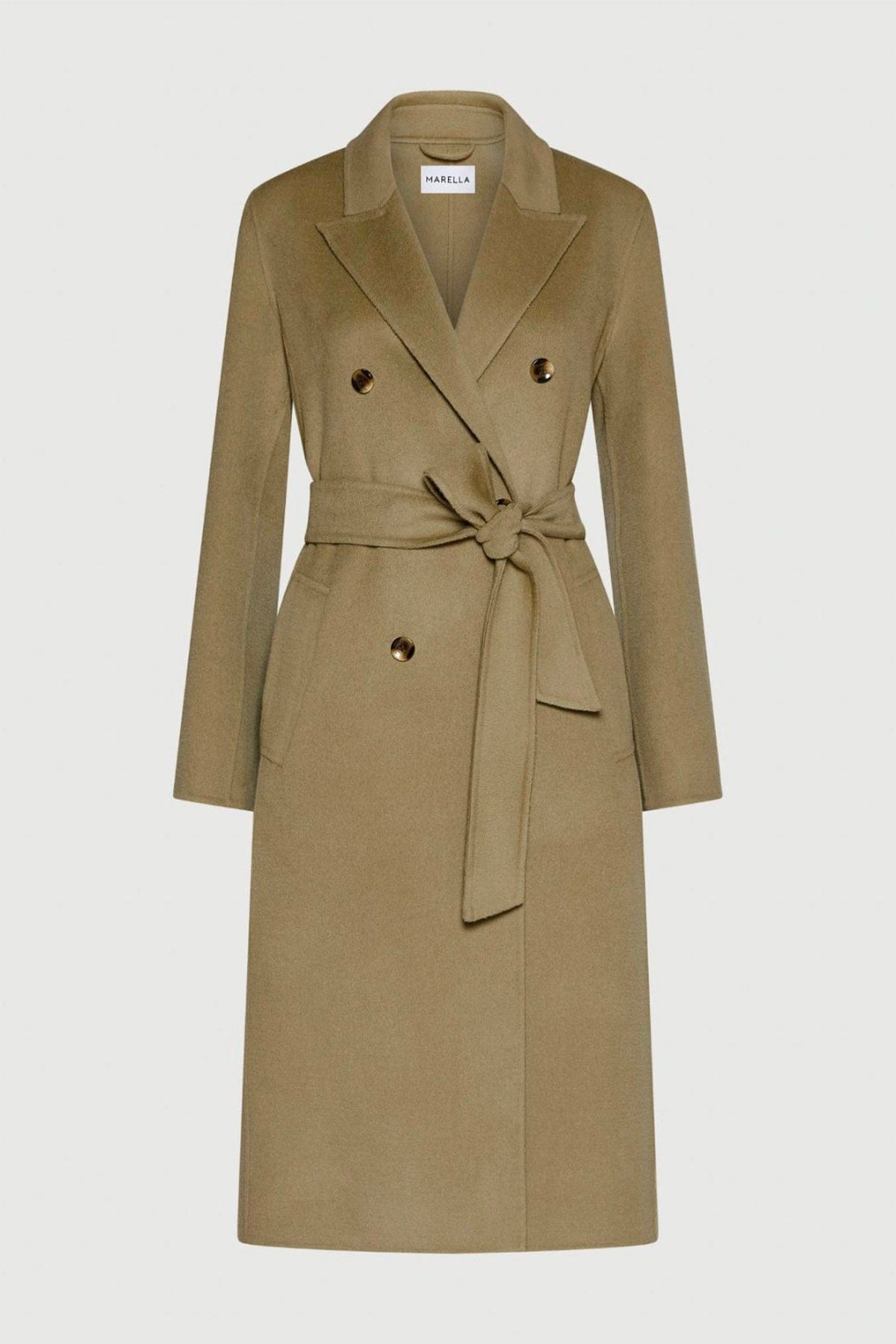 MARELLA MANTELLO-MANTELLA  VERDE SALVIA / 34 Cappotto in lana verde salvia Marella Ara