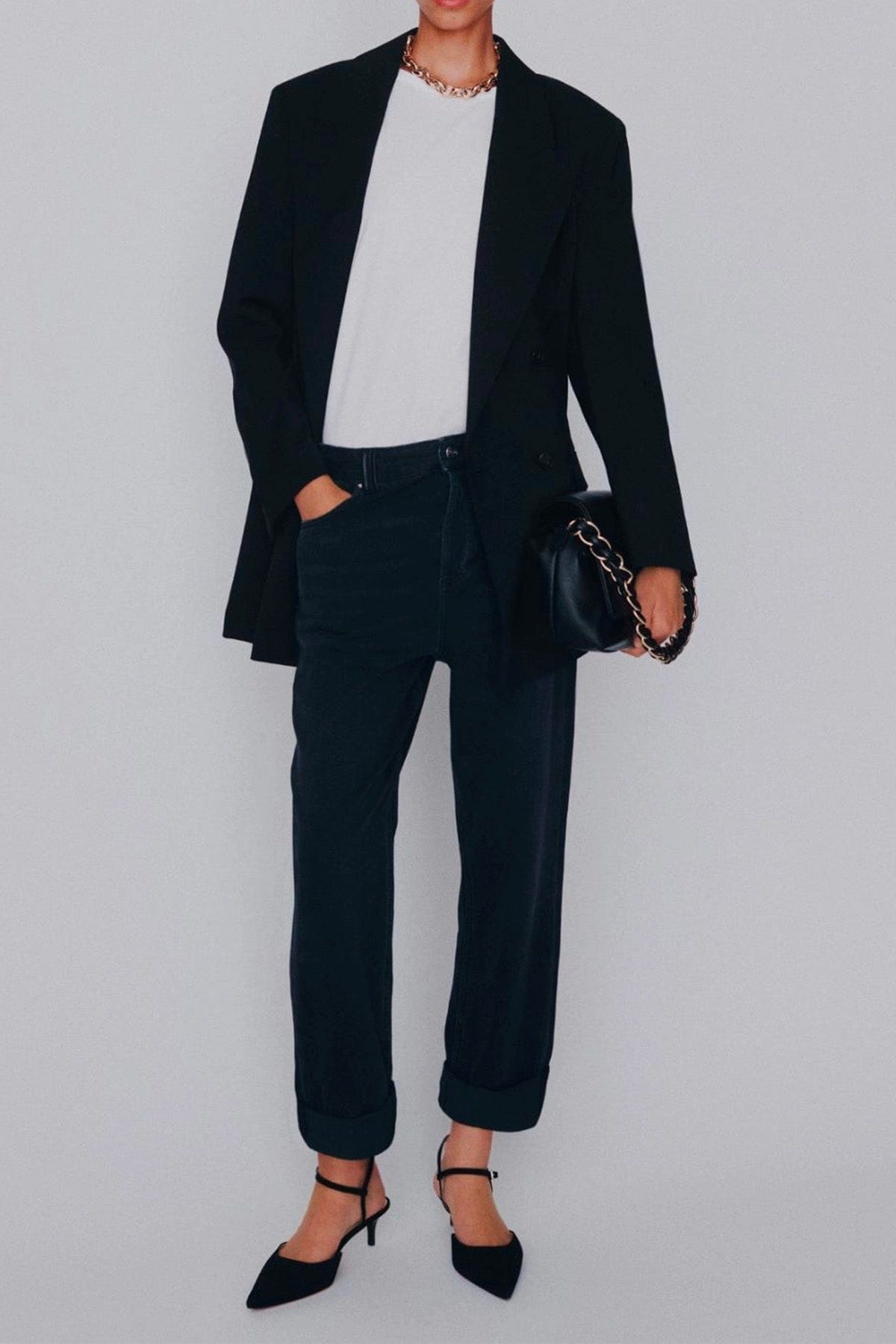 MARELLA PANTALONE IN DENIM  NERO / 34 Jeans donna Marella Tomboy