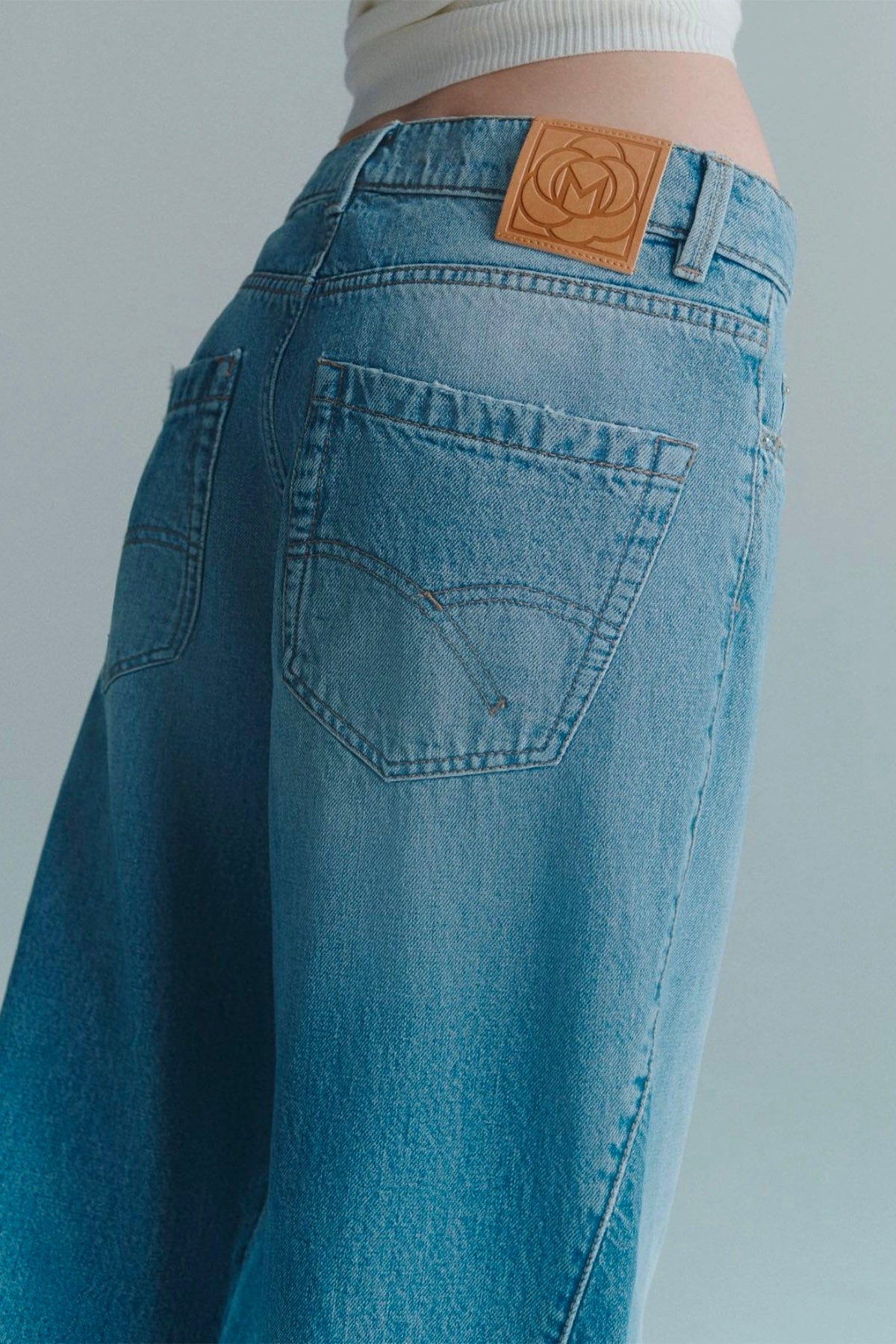 MARELLA PANTALONE IN DENIM  AZZURRO / 34 Jenas donna Marella over Wleg