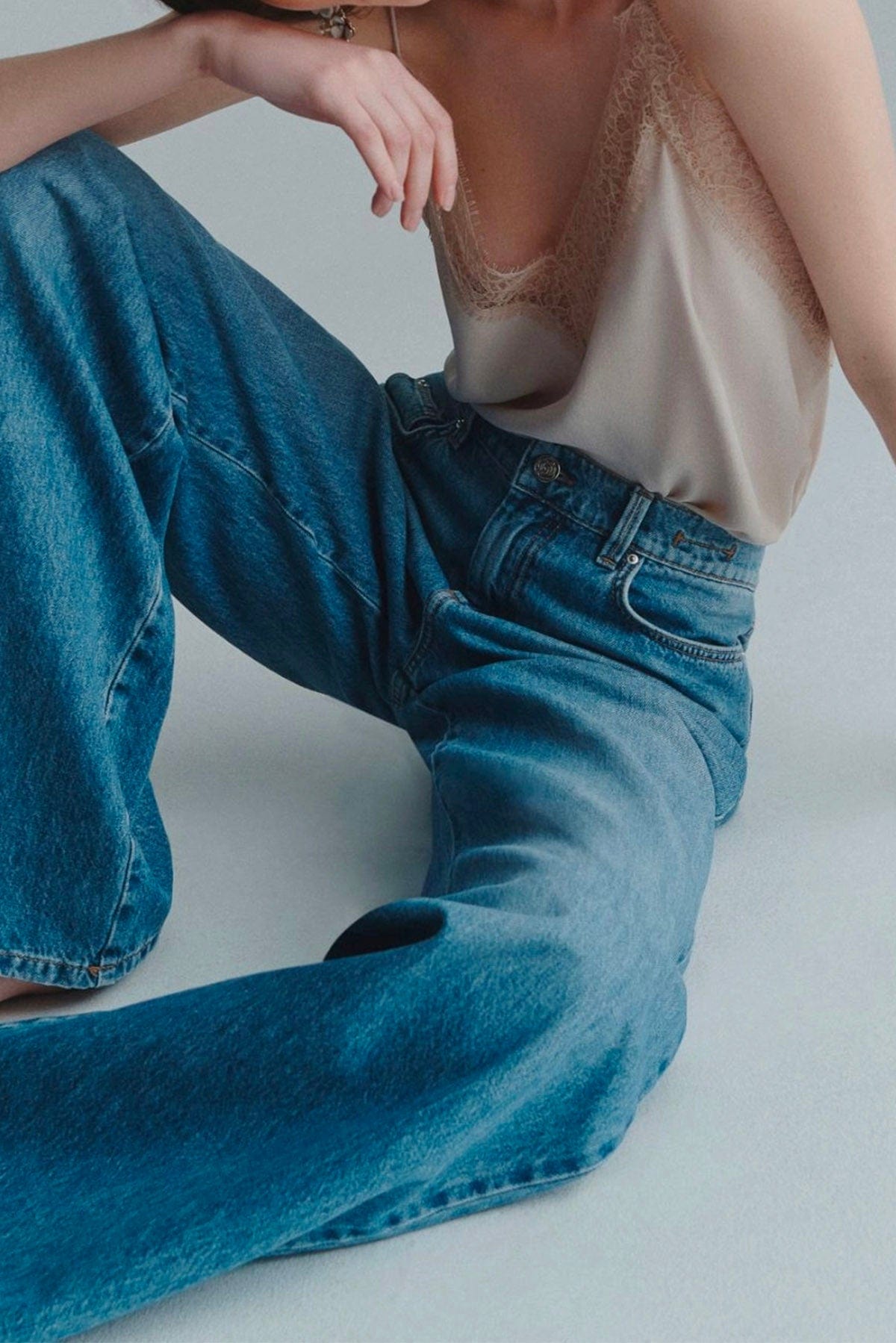 MARELLA PANTALONE IN DENIM  Jenas donna Marella over Wleg