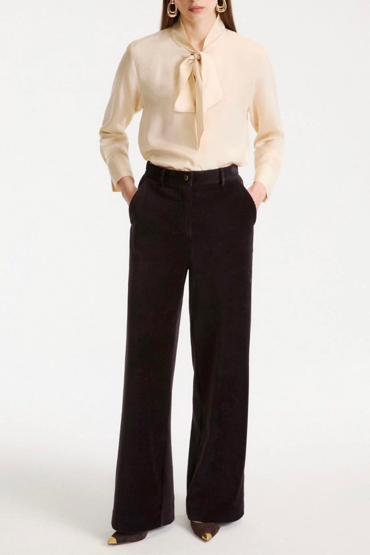 MARELLA PANTALONE IN JERSEY  Pantaloni in velluto a coste donna Marella Mlsastrale