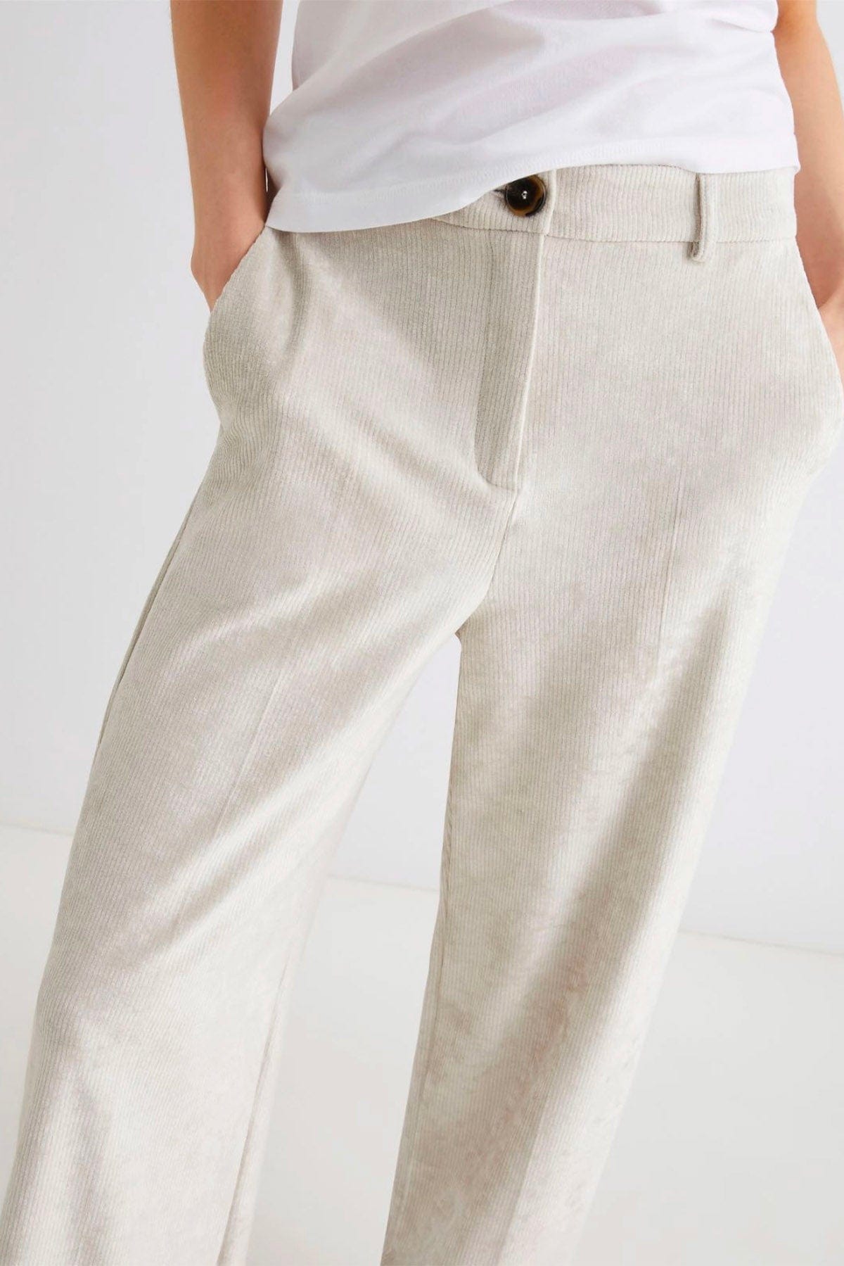MARELLA PANTALONE IN JERSEY  Pantaloni in velluto a coste Marella Avana