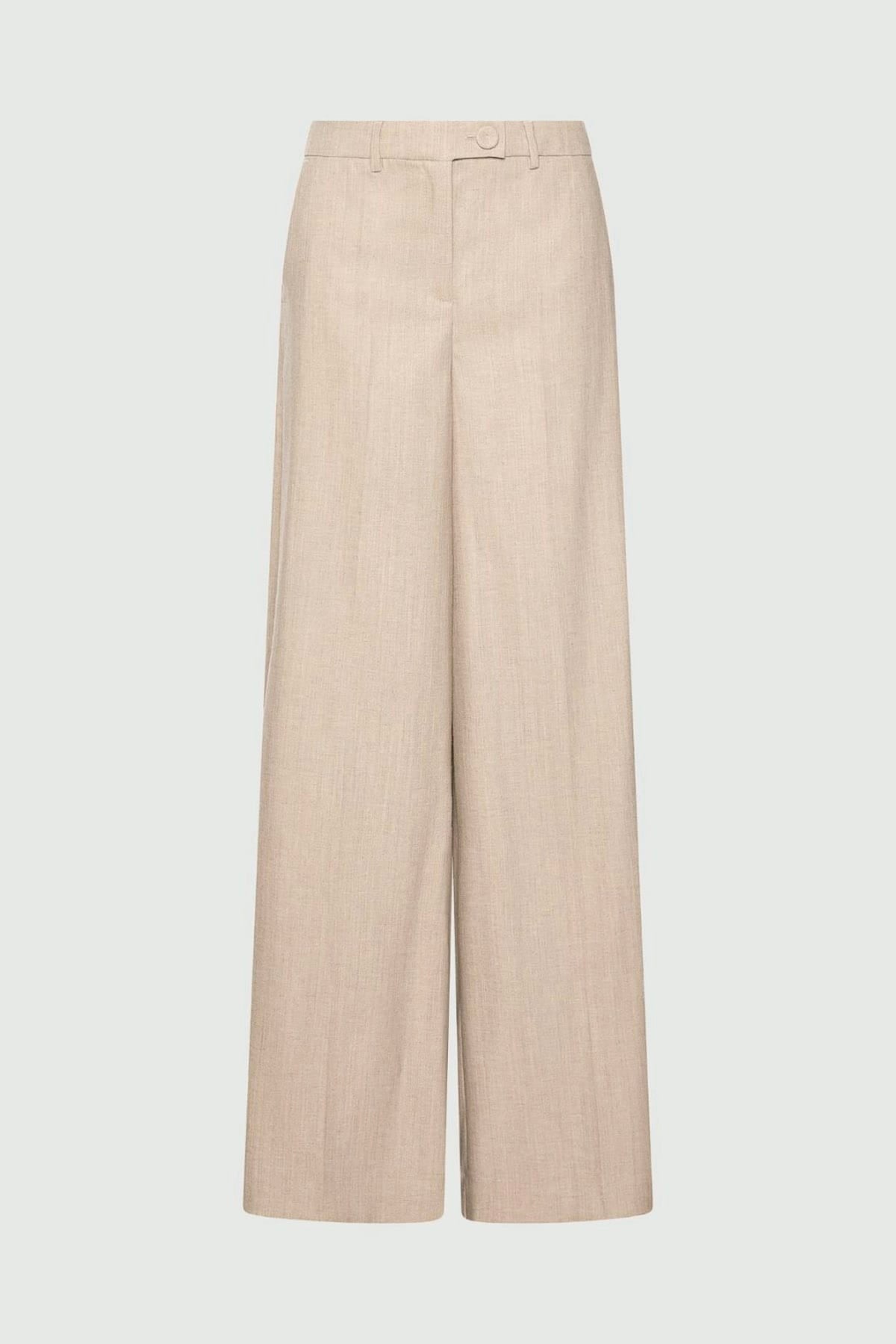 MARELLA PANTALONE LUNGO  BEIGE ORIGANO / 34 Pantaloni in tela misto lana donna Marella Mllapice