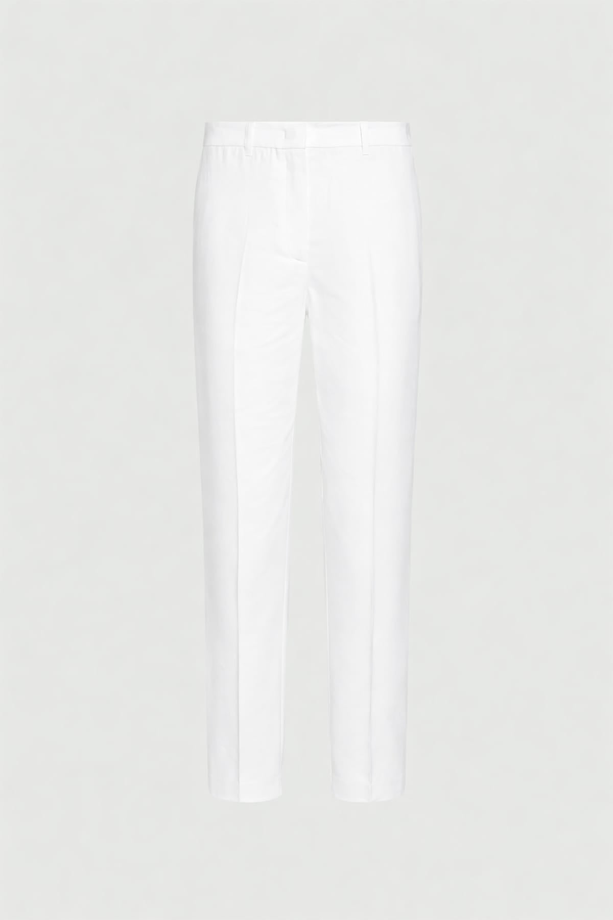 MARELLA PANTALONE LUNGO  BIANCO / 34 Pantaloni misto lino Marella Monochrome Mlmcaro