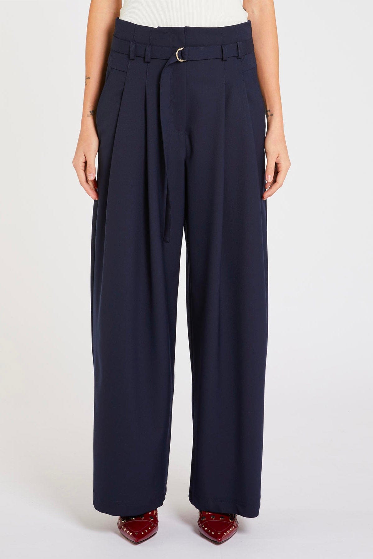 MARELLA PANTALONE LUNGO  BLU / 34 Pantalone largo donna Marella Bondeno