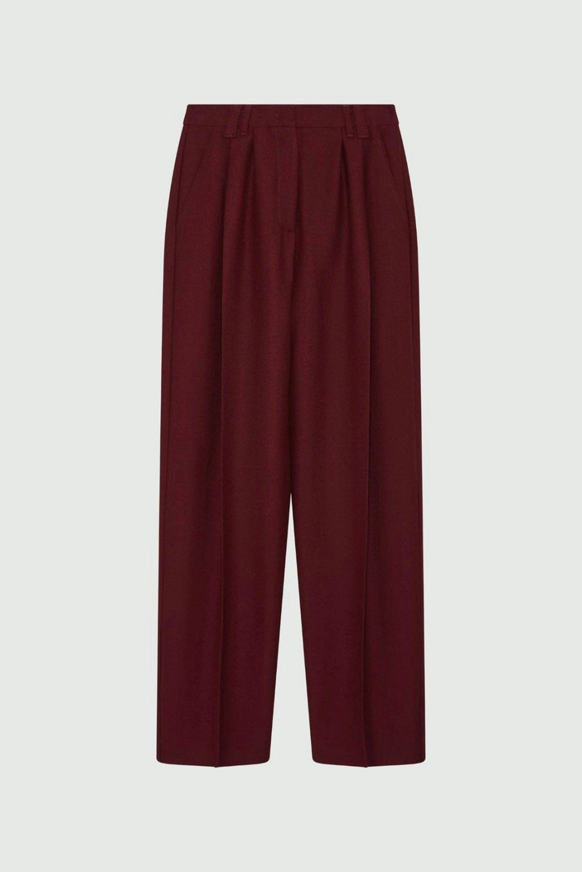 MARELLA PANTALONE LUNGO  BORDEAUX / 34 Pantaloni donna in lana Stella Maxwell Tailored
