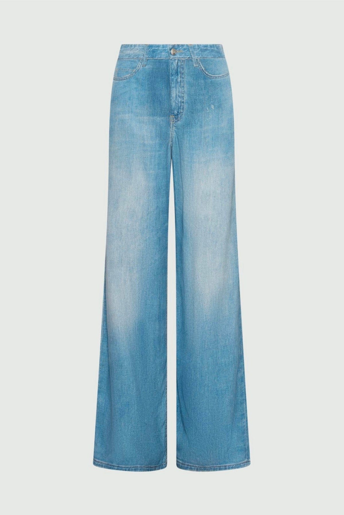 MARELLA PANTALONE LUNGO  DENIM CHIARO / 34 Pantaloni in denim over donna Marella Pagina