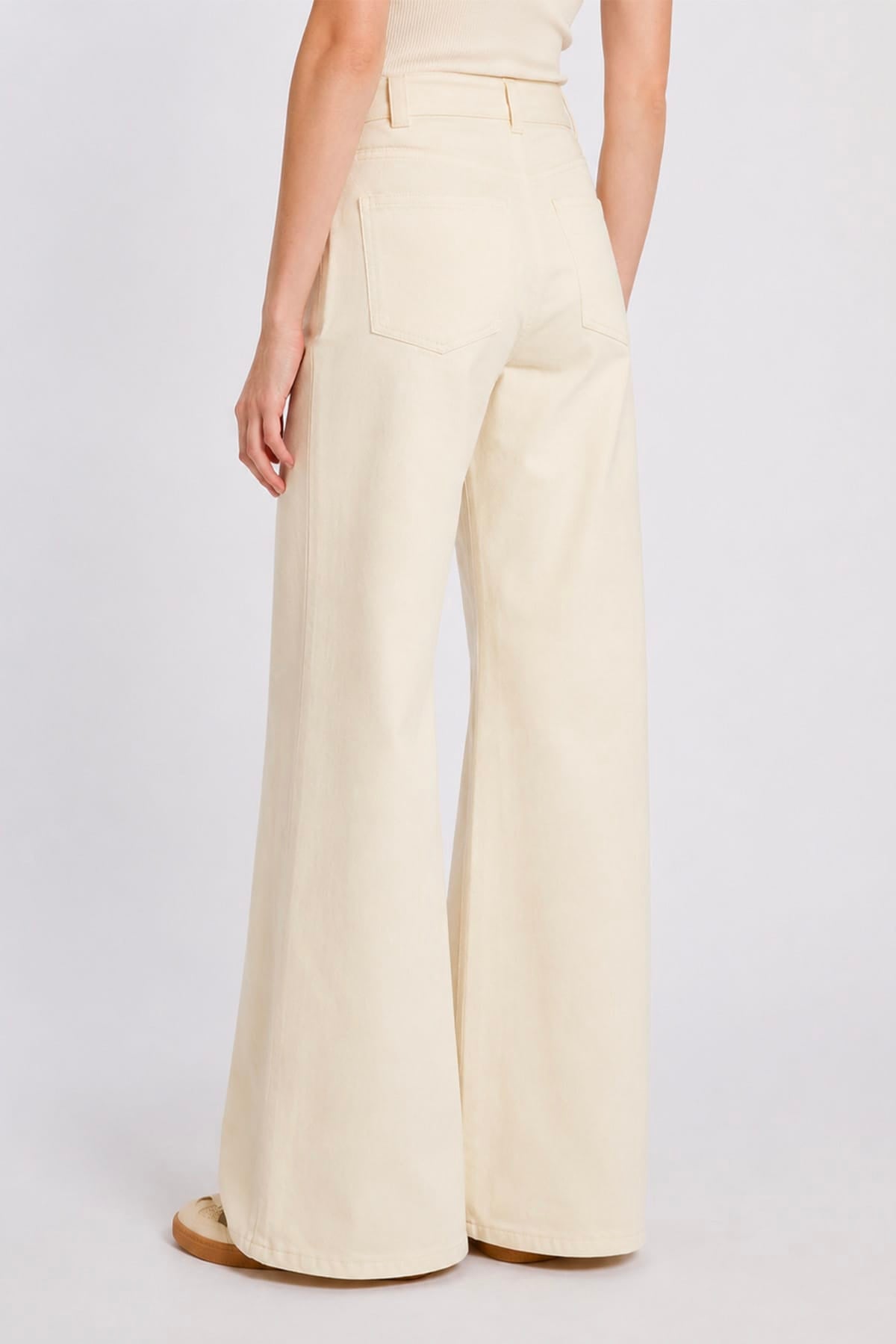 MARELLA PANTALONE LUNGO  Jeans bianchi in denim donna Marella Mllsaio