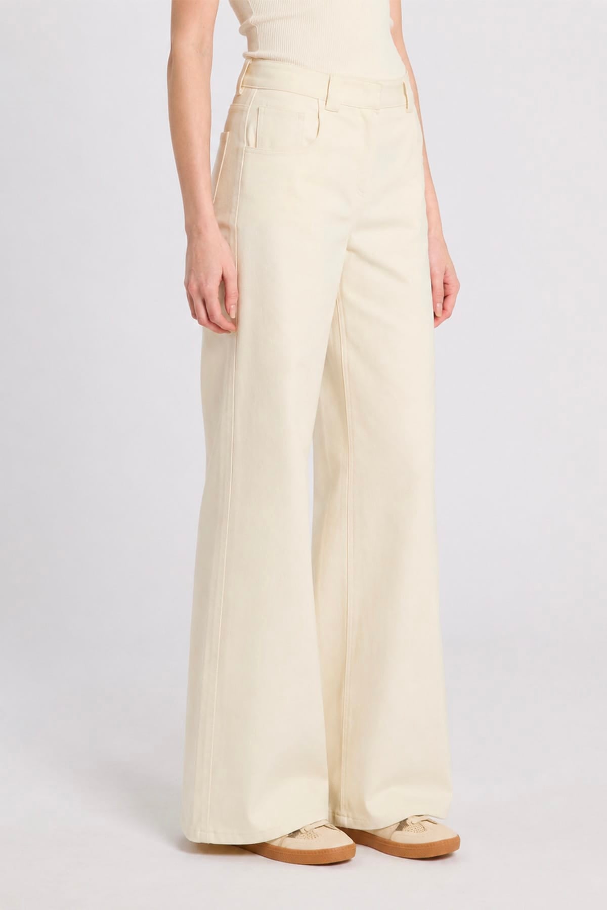 MARELLA PANTALONE LUNGO  Jeans bianchi in denim donna Marella Mllsaio