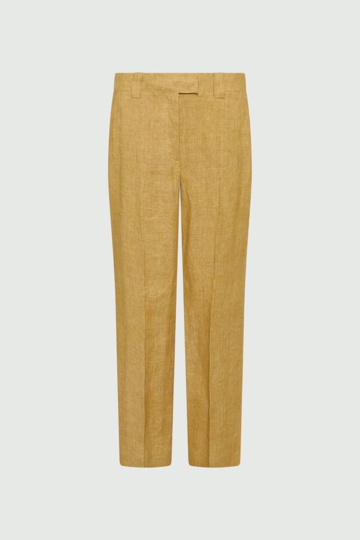 MARELLA PANTALONE LUNGO  KIWI / 34 Pantaloni in lino donna Marella Mllacciaio1