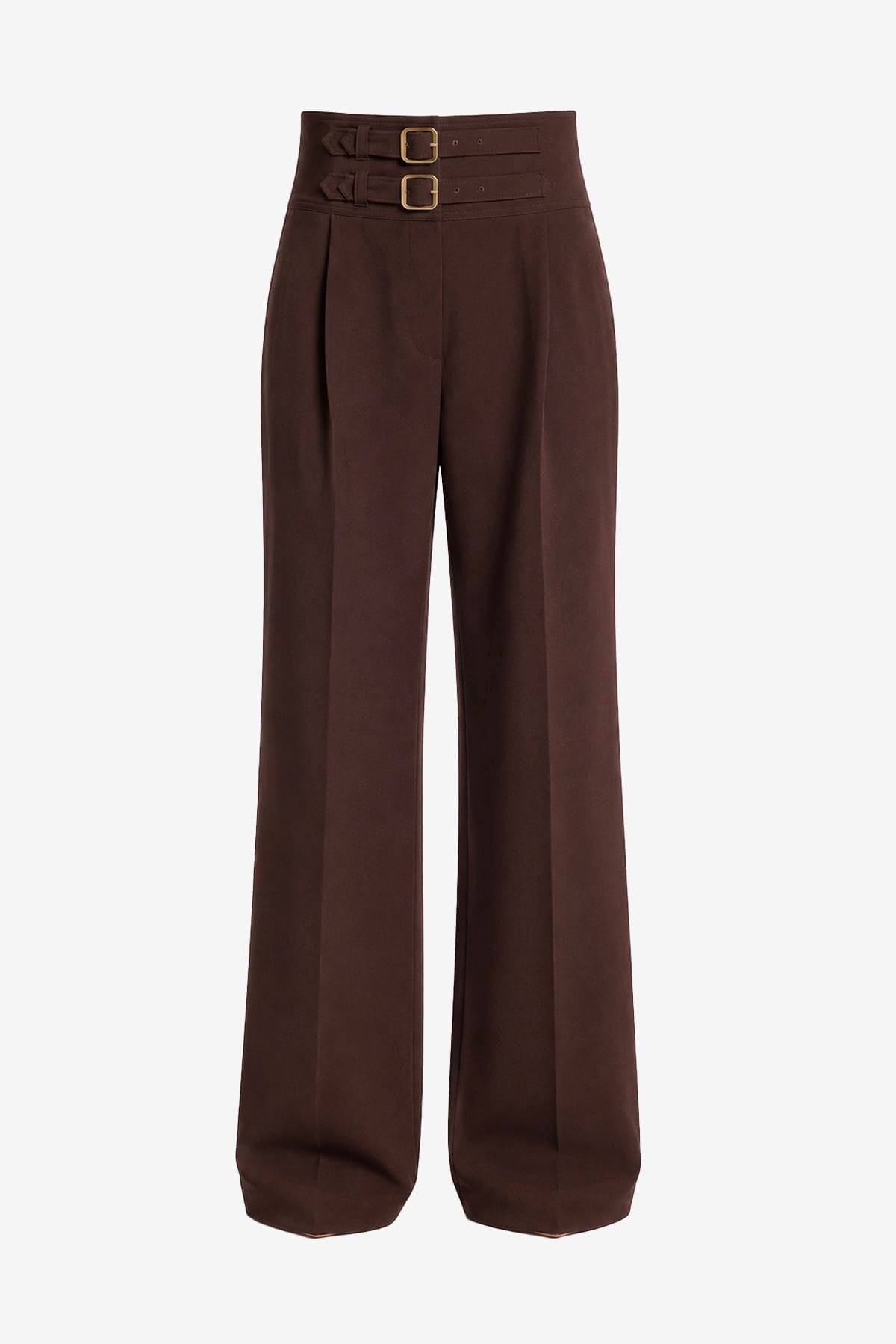 MARELLA PANTALONE LUNGO  MARRONE / 34 Pantaloni donna Marella over con fibbia Mllmaranta