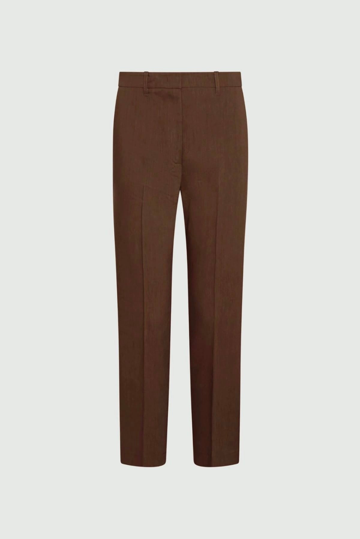 MARELLA PANTALONE LUNGO  MARRONE / 34 Pantaloni misto lino Marella Monochrome Mlmcaro