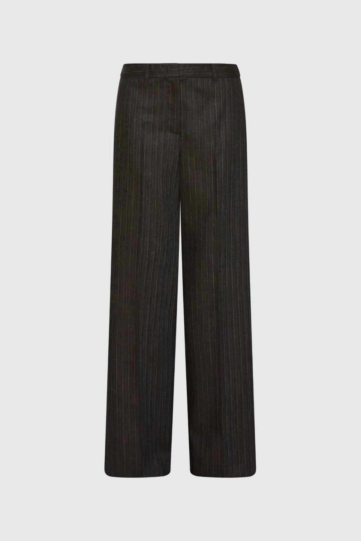 MARELLA PANTALONE LUNGO  MARRONE MELANGE / 34 Pantalone in lana marrone melange Marella Renoir