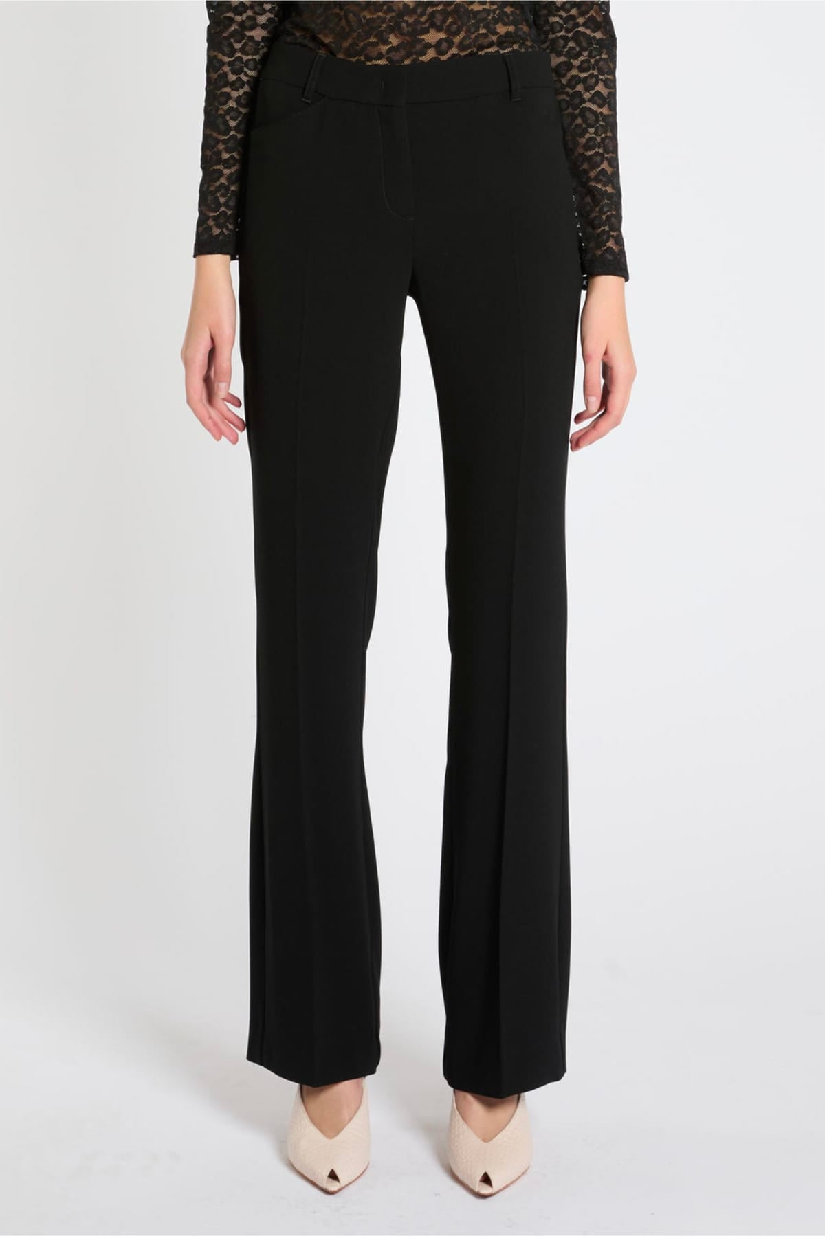 MARELLA PANTALONE LUNGO  NERO / 34 Pantaloni donna eleganti Max Mara Mllvalanga