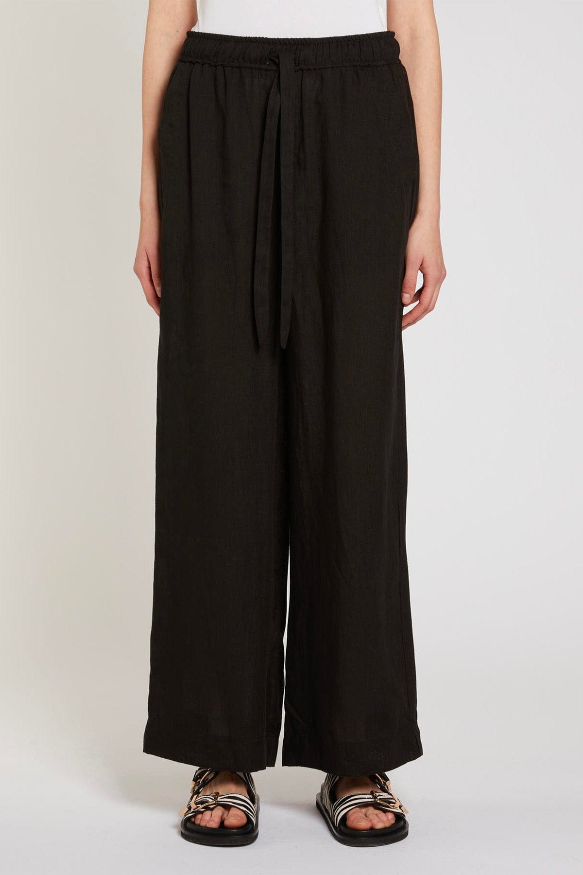 MARELLA PANTALONE LUNGO  NERO / 34 Pantaloni in lino donna Marella Uomo