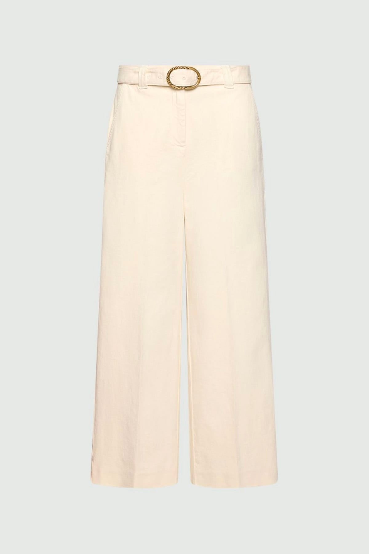 MARELLA PANTALONE LUNGO  PANNA / 34 Pantaloni lunghi panna donna Marella Mlszanzara
