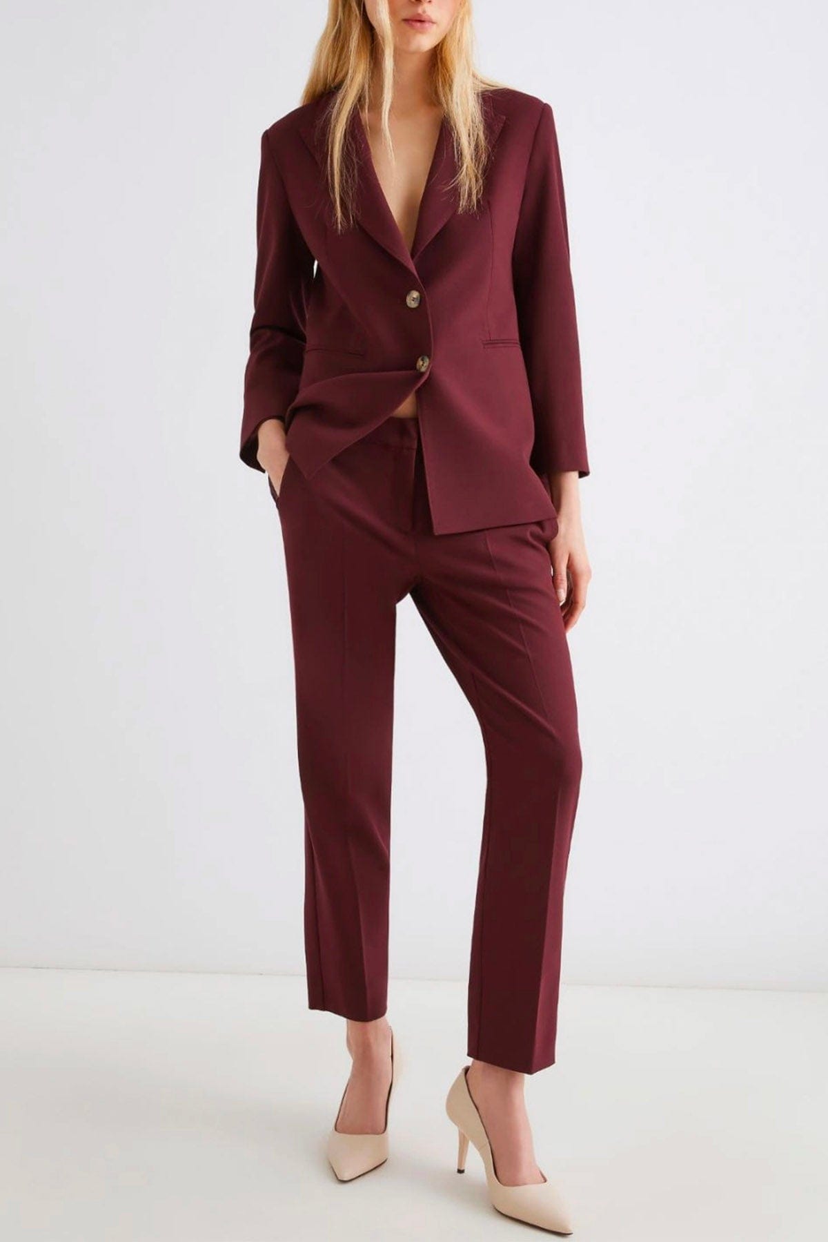 MARELLA PANTALONE LUNGO  Pantalone a sigaretta donna Marella Leccio