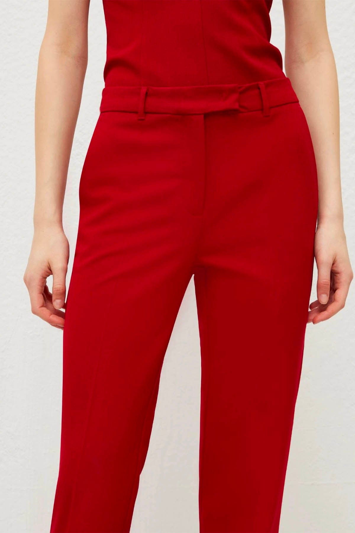 MARELLA PANTALONE LUNGO  ROSSO SCURO / 34 Pantalone Donna Marella Rosso Scuro Elegante Follle