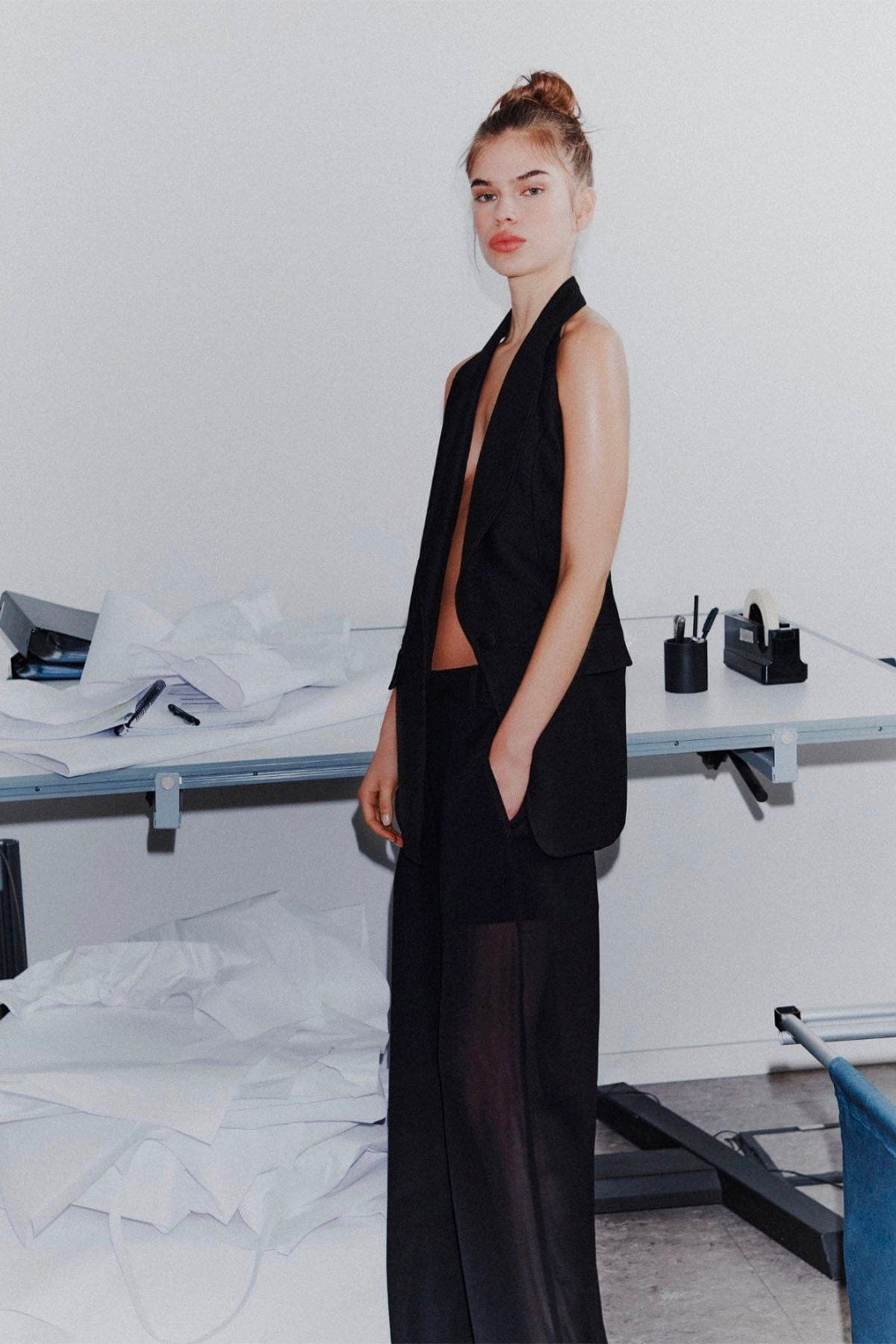 MARELLA PANTALONE LUNGO  Pantalone lungo nero donna Stella Maxwell Charming
