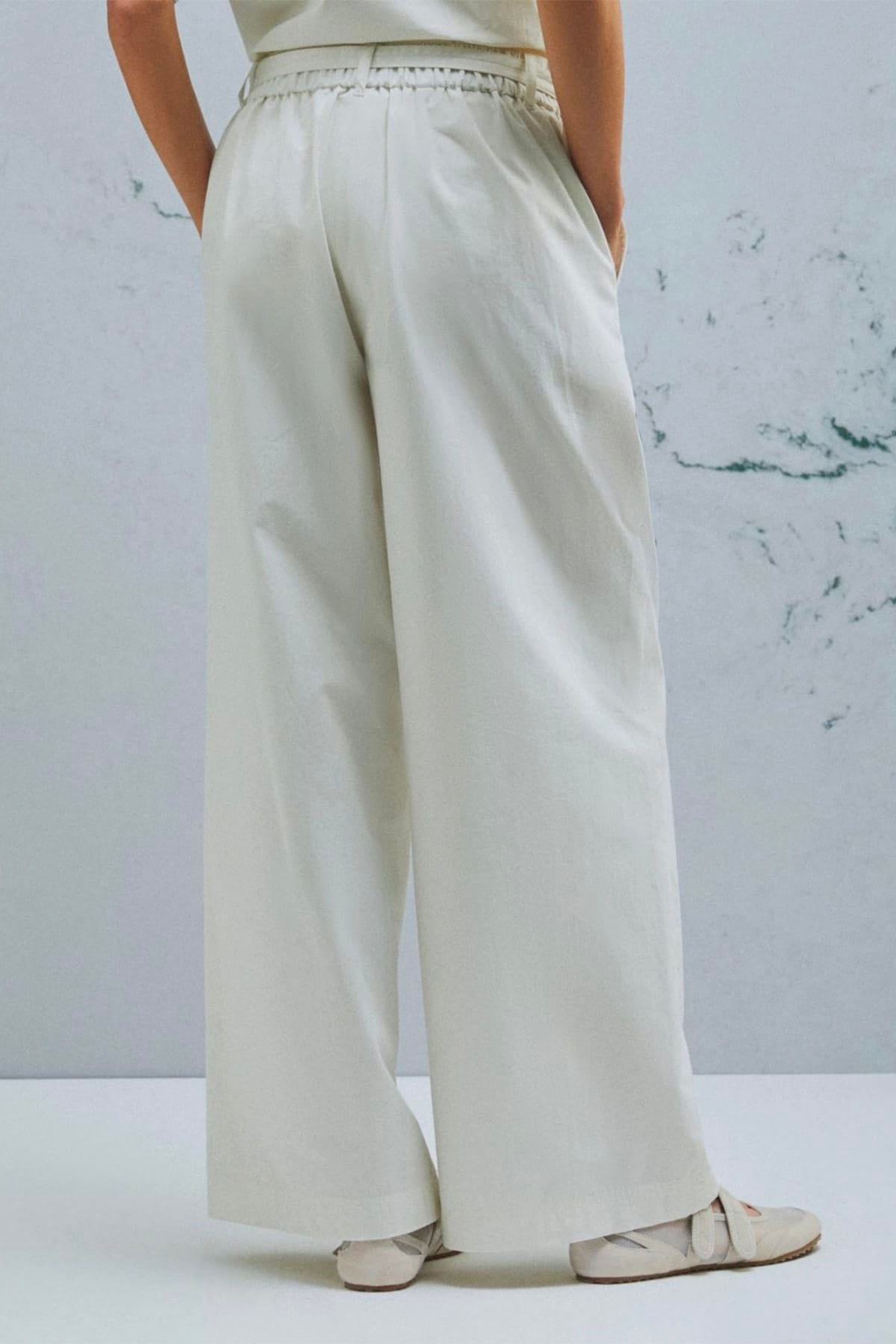 MARELLA PANTALONE LUNGO  Pantalone over in cotone donna Marella Monochrome Mlmbosso