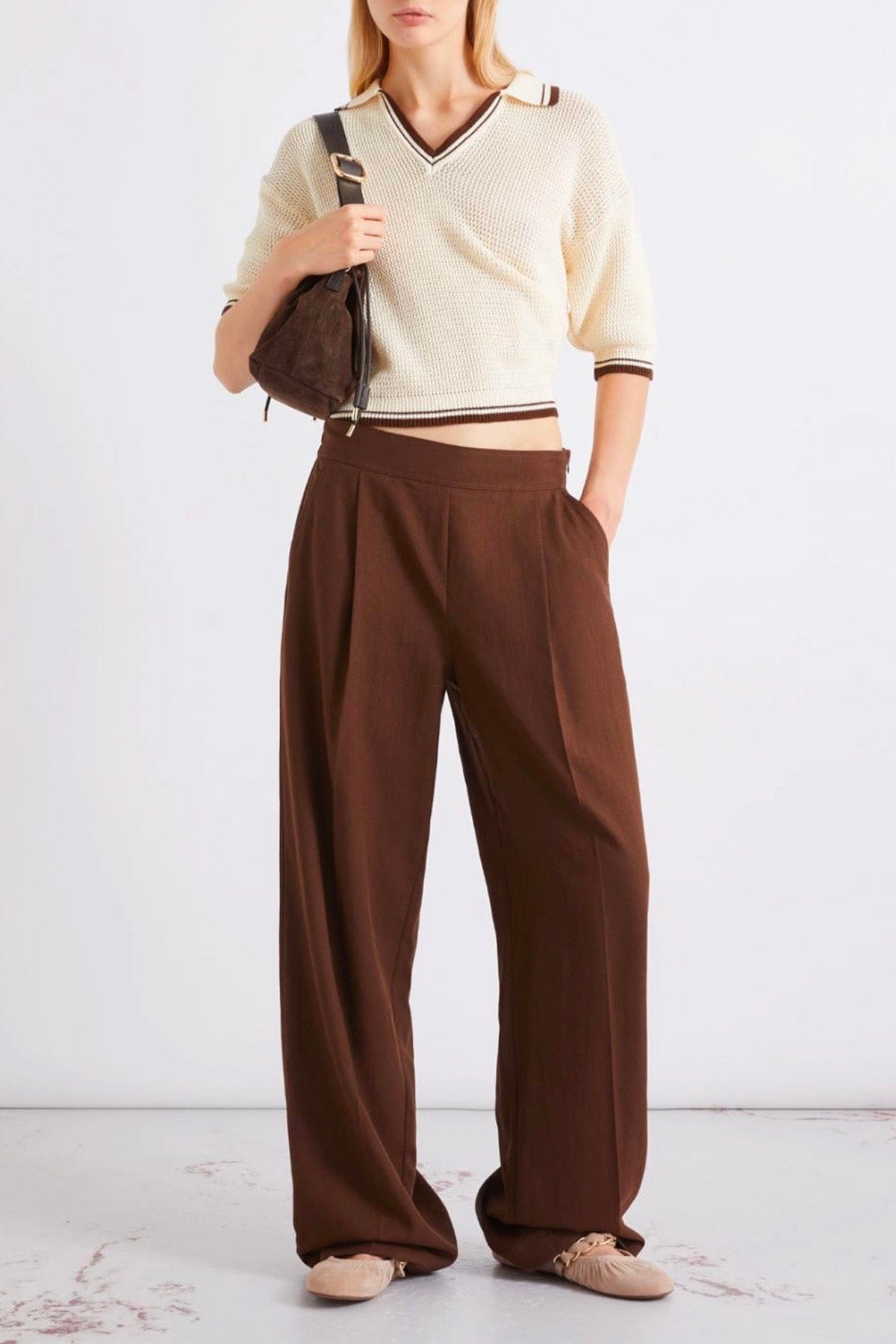 MARELLA PANTALONE LUNGO  Pantaloni ampi donna Marella Targa